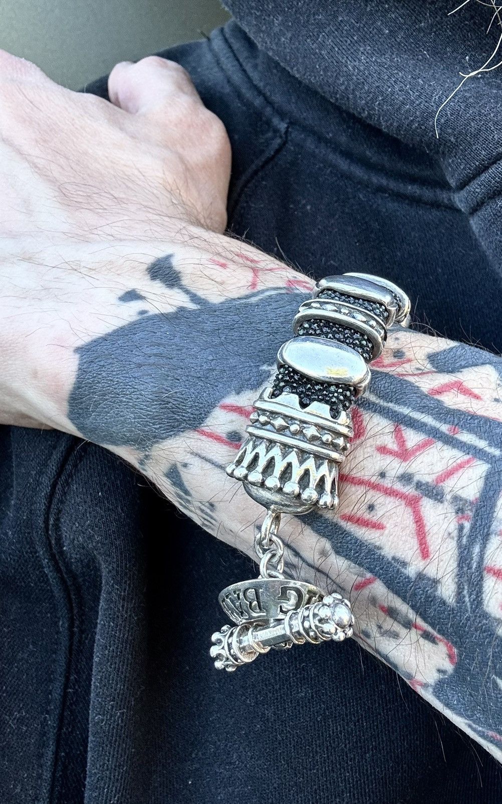 King Baby Studio King Baby Studio .925 Sterling Silver & Stingray Bracelet Size ONE SIZE - 1 Thumbnail