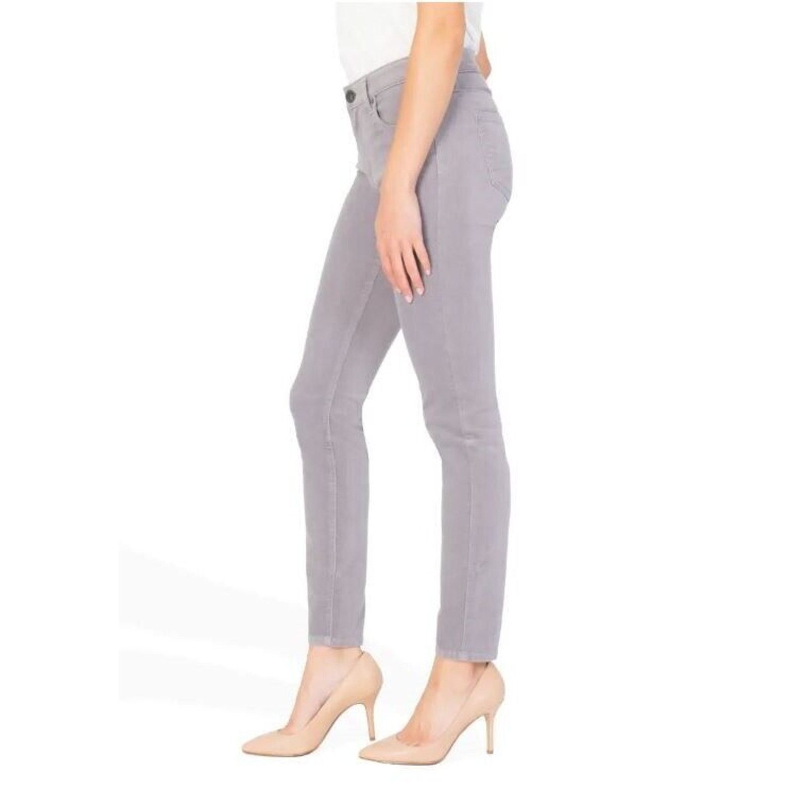 The Unbranded Brand KUT Women Pale Lavender Corduroy Velvet Skinny Pants Size 0 Size 25" / US 0 / IT 36 - 3 Thumbnail