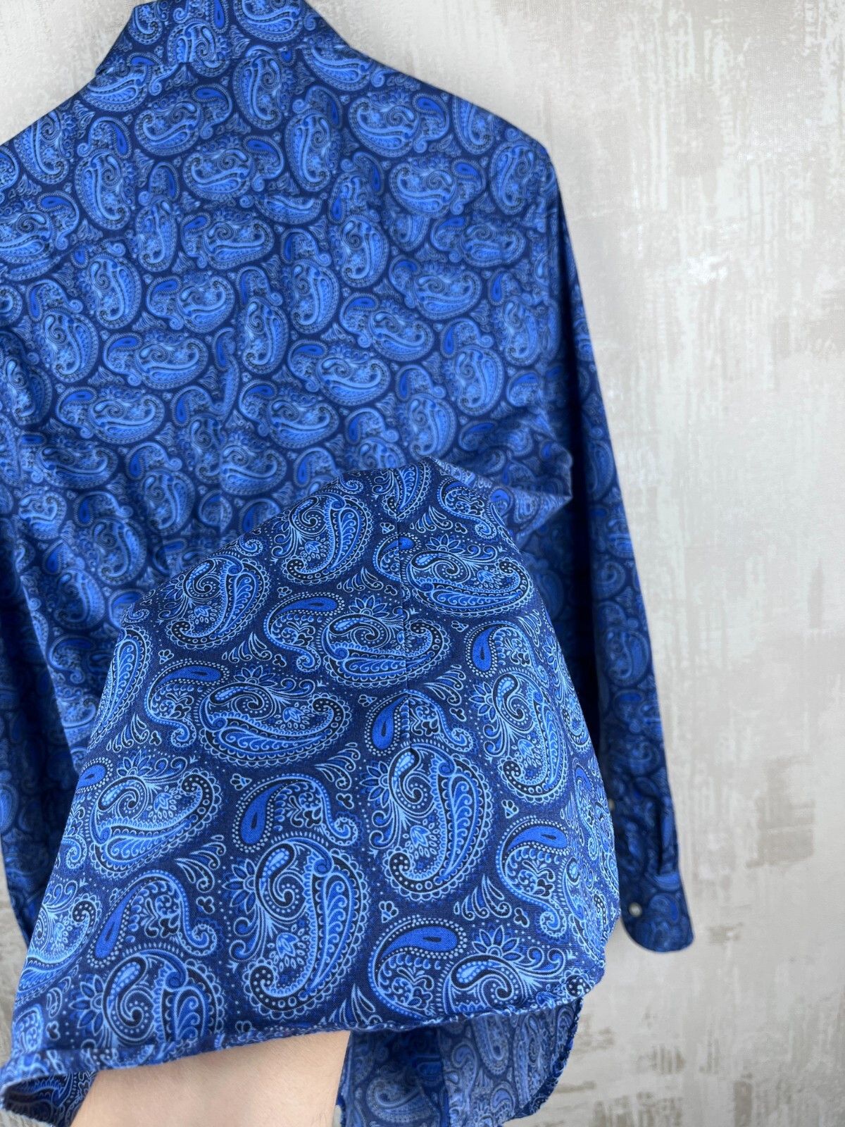 Other John Henric Sweden Paisley Pattern Dress Shirt Button Up Size US M / EU 48-50 / 2 - 16 Thumbnail