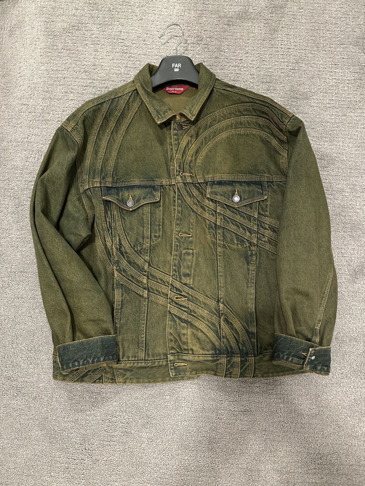 Supreme S Logo Denim Trucker Jacket Supreme S Logo Trucker Denim