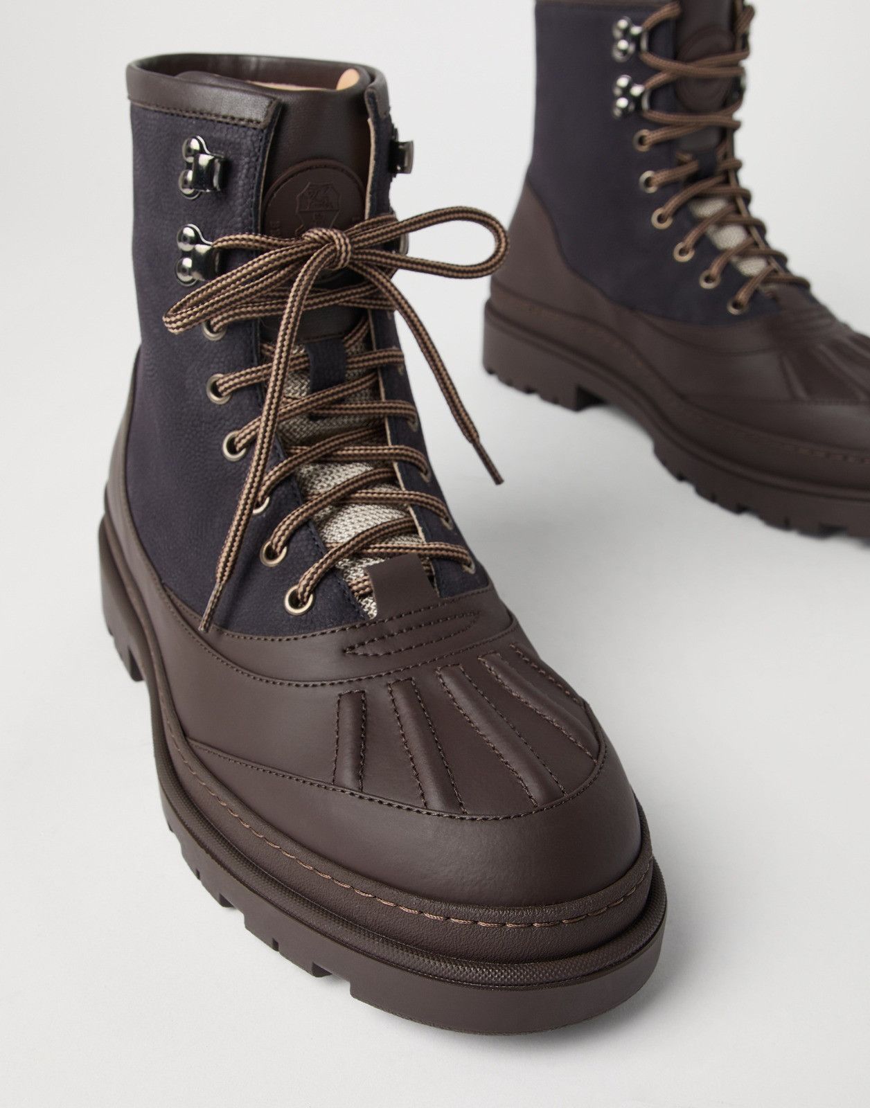 Brunello Cucinelli o1la1rc1a1025 Ankle Boots in Brown/Blue Size US 9 / EU 42 - 2 Thumbnail