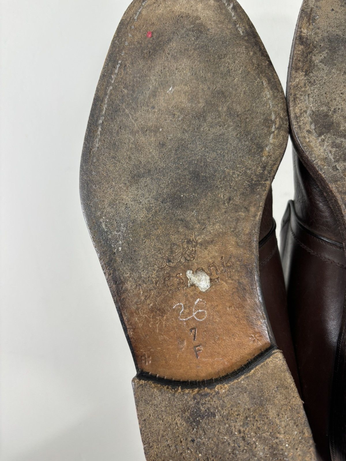 Testoni A. Testoni Black Label Vintage Monk Strap Leather Shoes Size US 8 / EU 41 - 19 Thumbnail