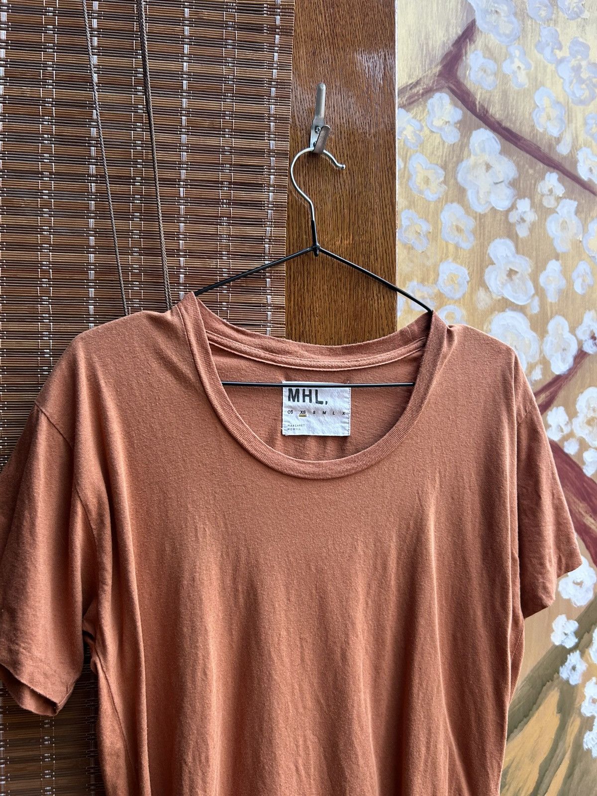 Margaret Howell MHL Margaret Howell Simple Tee Cotton Linen Jersey Brick Red Size XS / US 0-2 / IT 36-38 - 3 Thumbnail