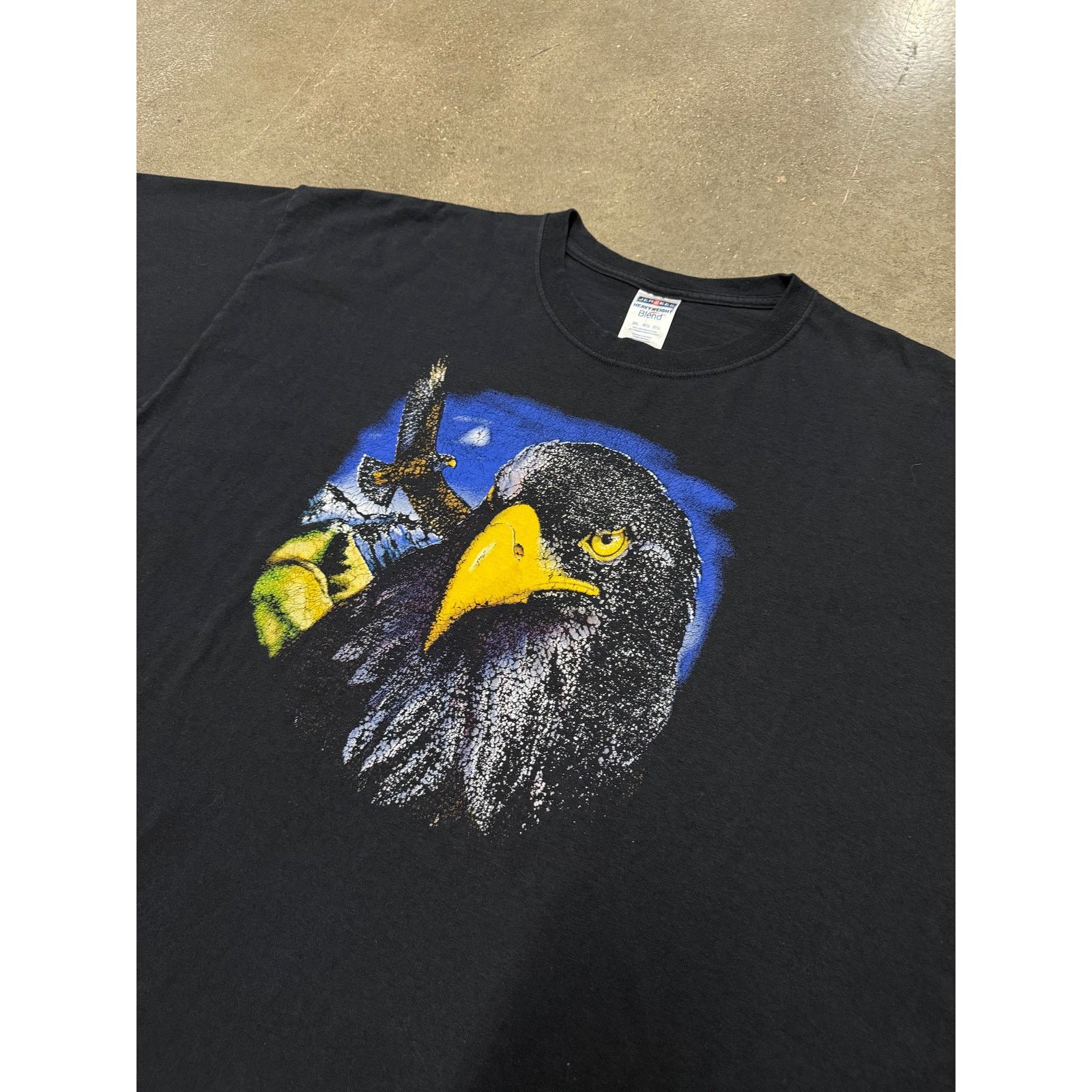 Vintage 1990s Vintage Blad Eagle T-Shirt Size US XXL / EU 58 / 5 - 2 Thumbnail