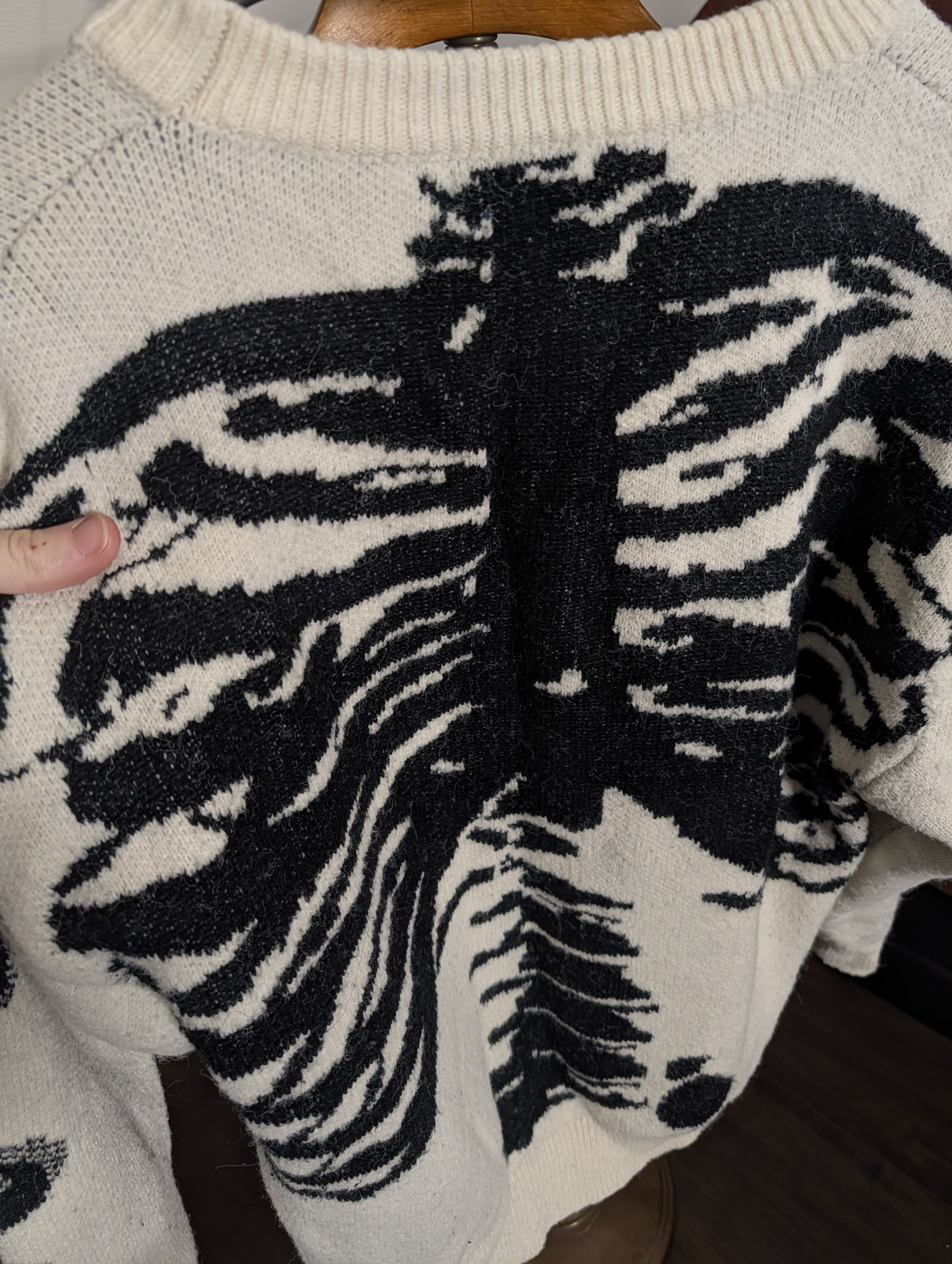 Other AELFRIC EDEN Cream Skeleton Bones Knot Sweater L Size US L / EU 52-54 / 3 - 6 Thumbnail