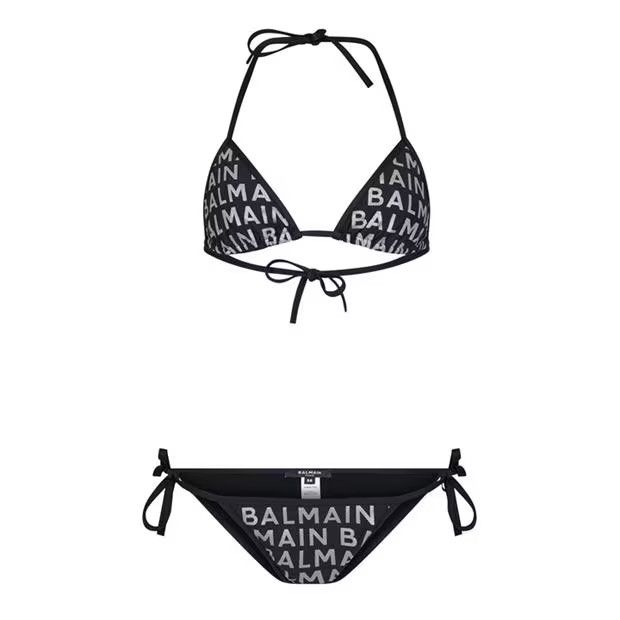 Balmain o1g2r1mq0924 Size: M / All Over Print Bikini Black & Silver Size ONE SIZE - 1 Thumbnail