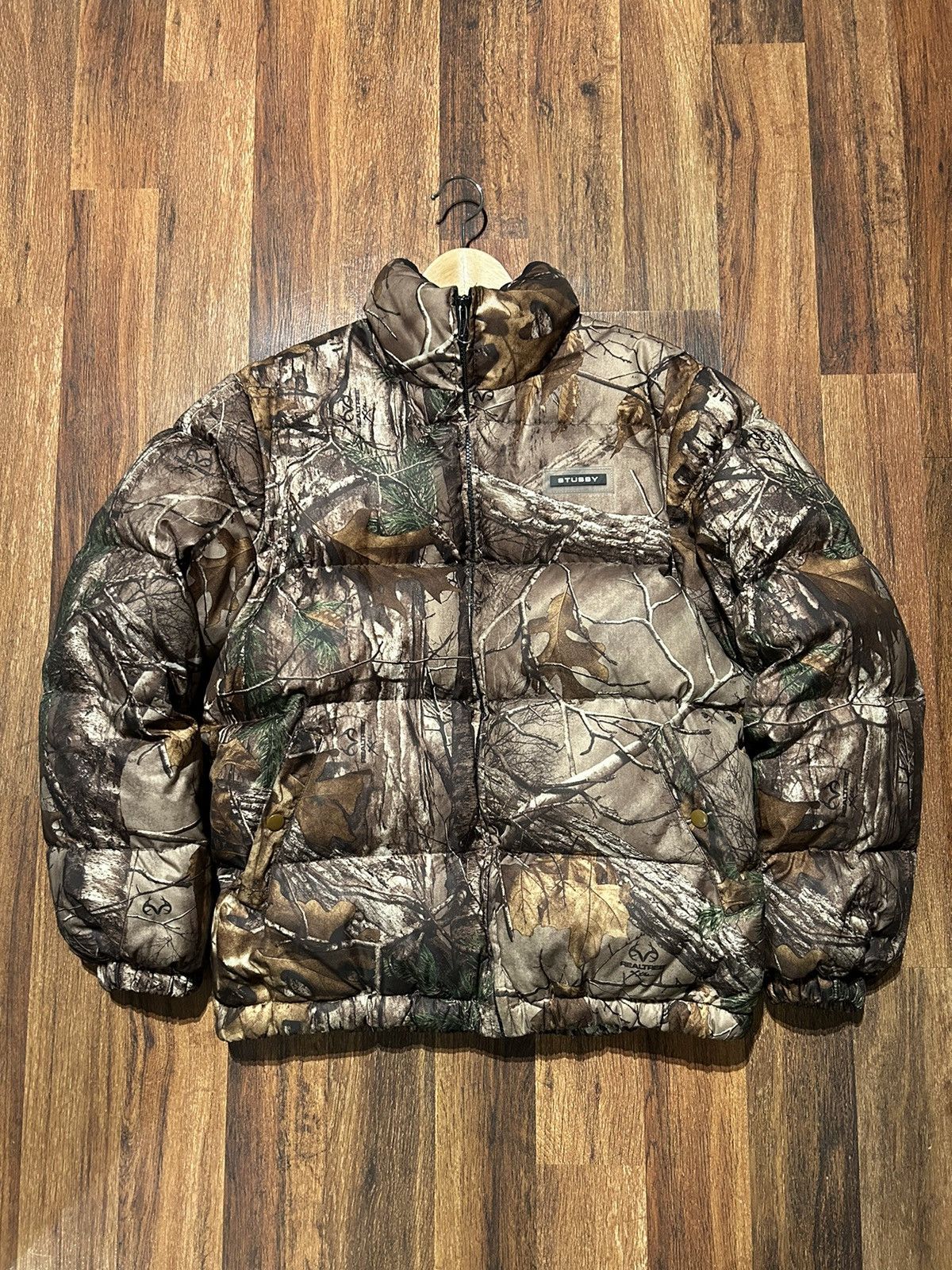 image of Realtree Camo Puffer Jacket in Green, Men's (Size Medium)