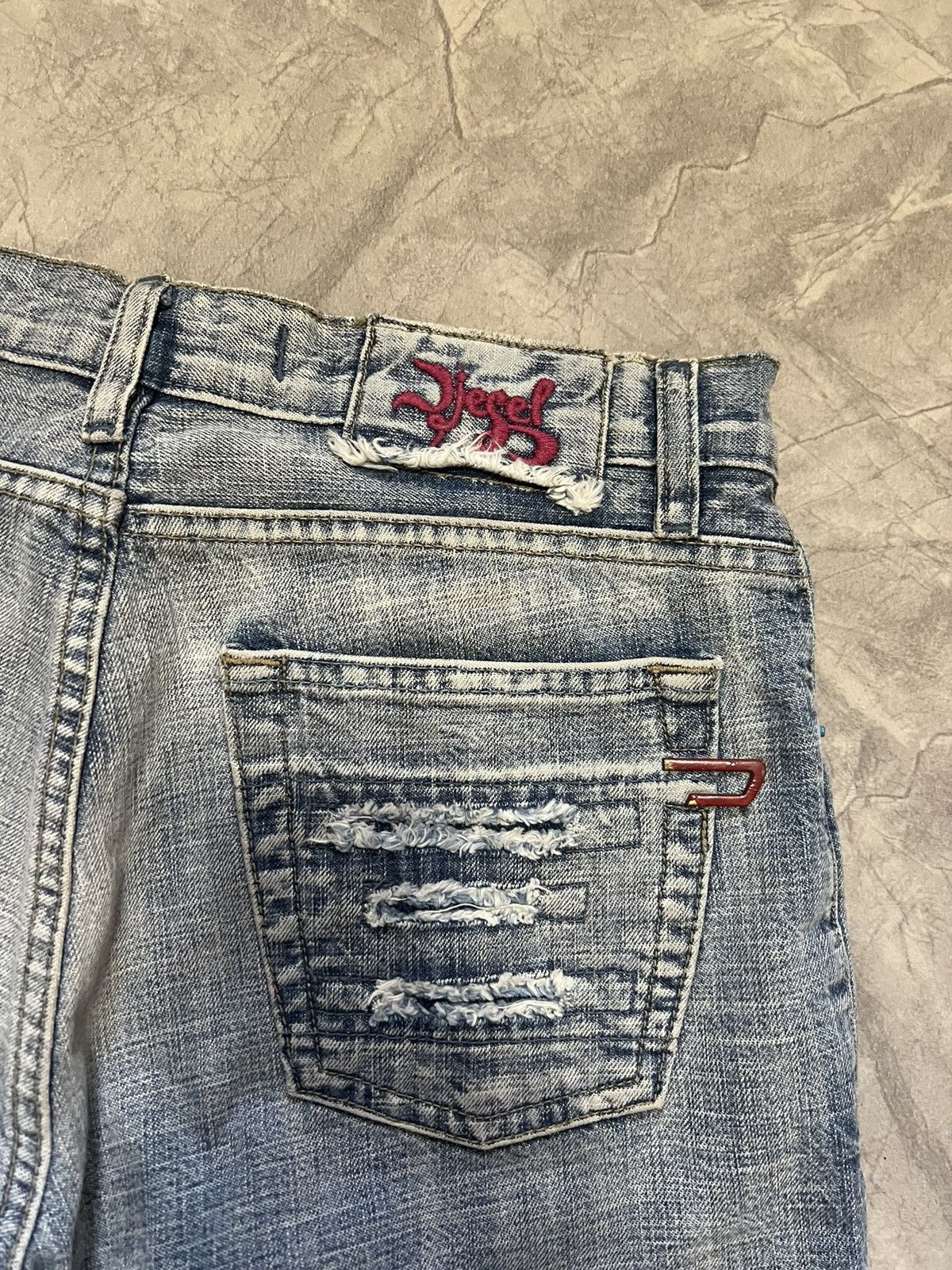Diesel Crazy Vintage 90s Diesel Flared Baggy Jeans Size 30" / US 8 / IT 44 - 3 Thumbnail