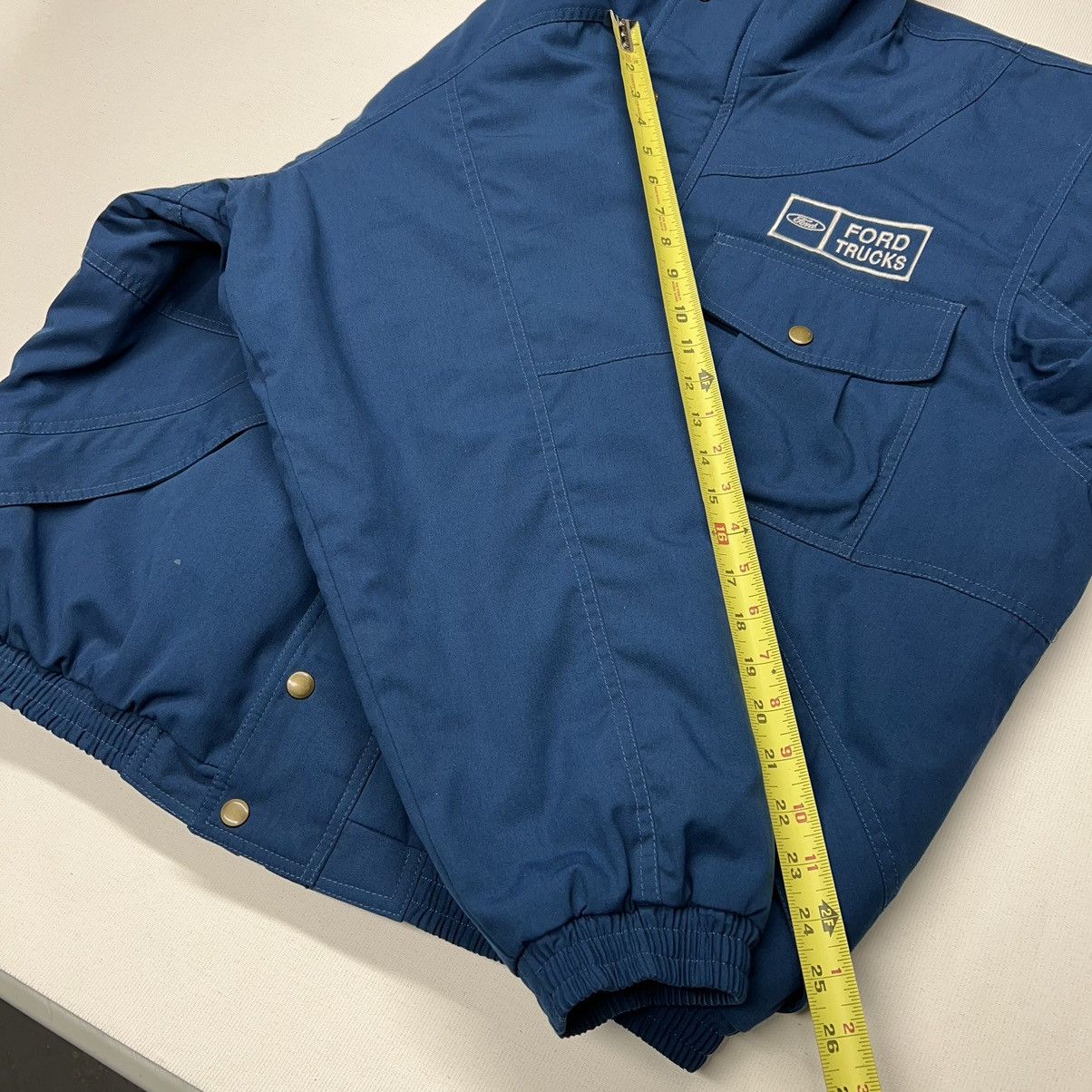 Ford × Vintage VTG Ford Jacket Blue Full Zip Factory Uniform Truck Canada Size US XL / EU 56 / 4 - 22 Thumbnail