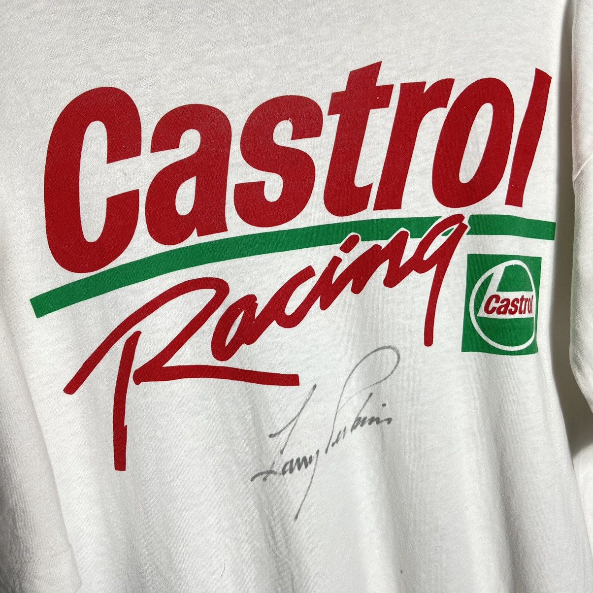 Vintage Vintage 90s Holden Moto Castrol Racing Car Tee / Dunlop Size US XL / EU 56 / 4 - 3 Thumbnail