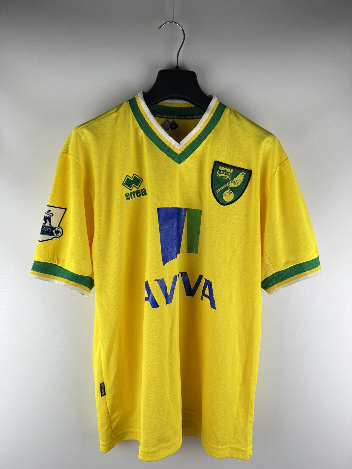 Errea Norwich City Home Football Soccer Jersey Shirt Errea 2011/12 Size US S / EU 44-46 / 1 - 1 Thumbnail
