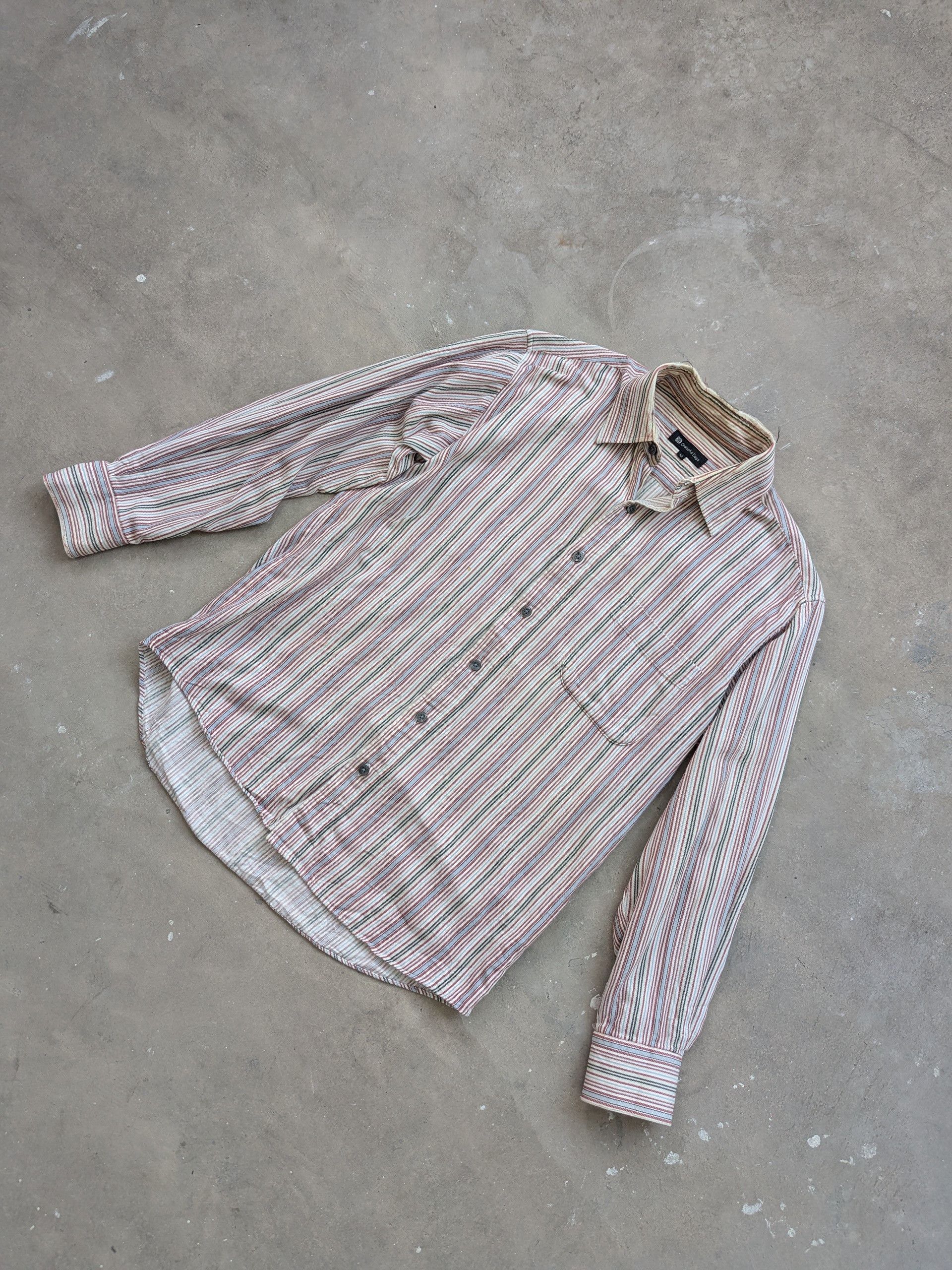 Japanese Brand × Vintage Vintage Graceful Days Shirt Button Up Striped Size US M / EU 48-50 / 2 - 2 Thumbnail
