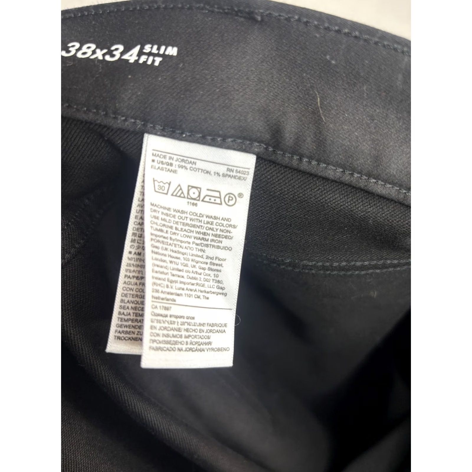Banana Republic Banana Republic Traveler Jeans Mens 38x34 Black Slim Tapered Denim Stretch Pants Size US 38 / EU 54 - 6 Thumbnail