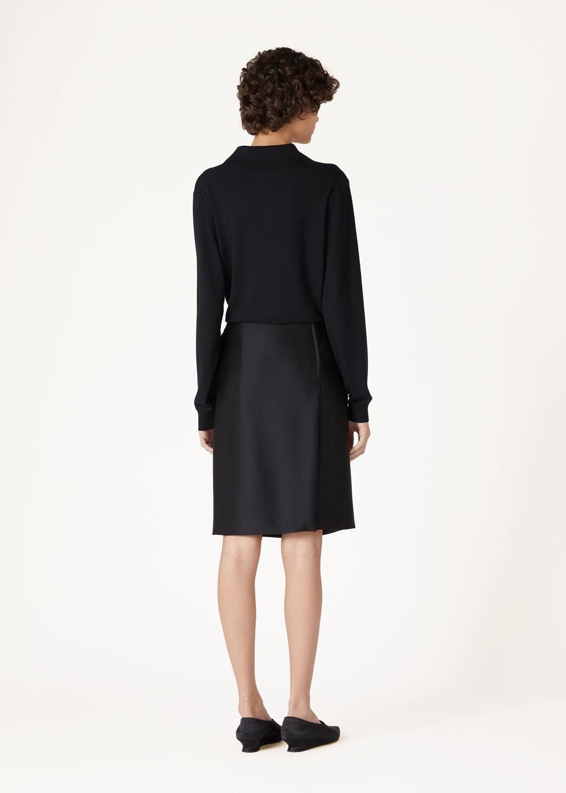 Loro Piana o1srvl11e0225 FAN6757 Amalie Skirt in Midnight Blue Size 26" / US 2 / IT 38 - 5 Thumbnail