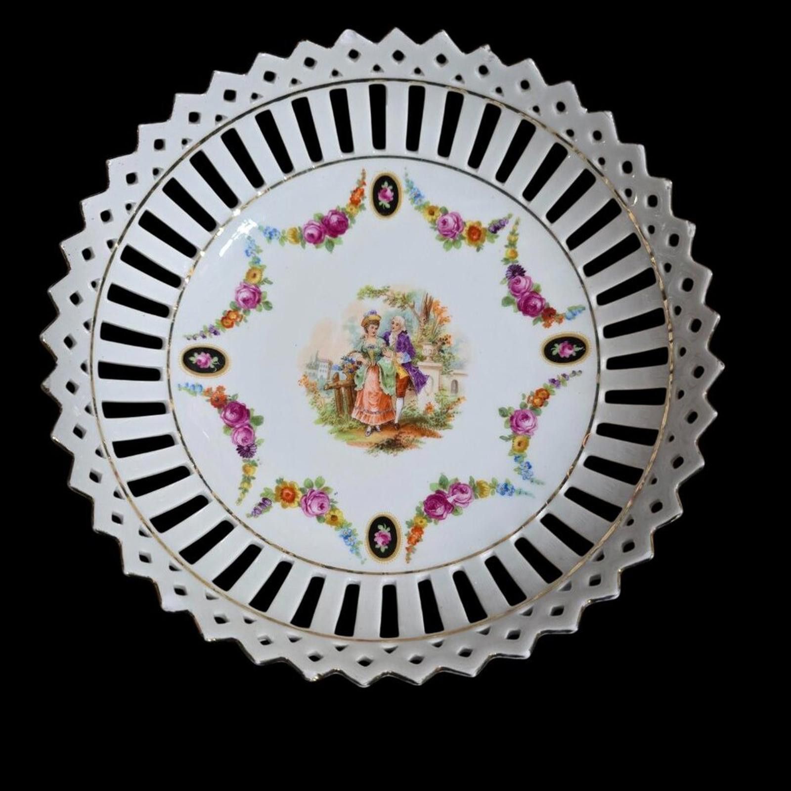 Other Dresden Lovers 1920's Reticulated Bowl Germany Size ONE SIZE - 1 Thumbnail