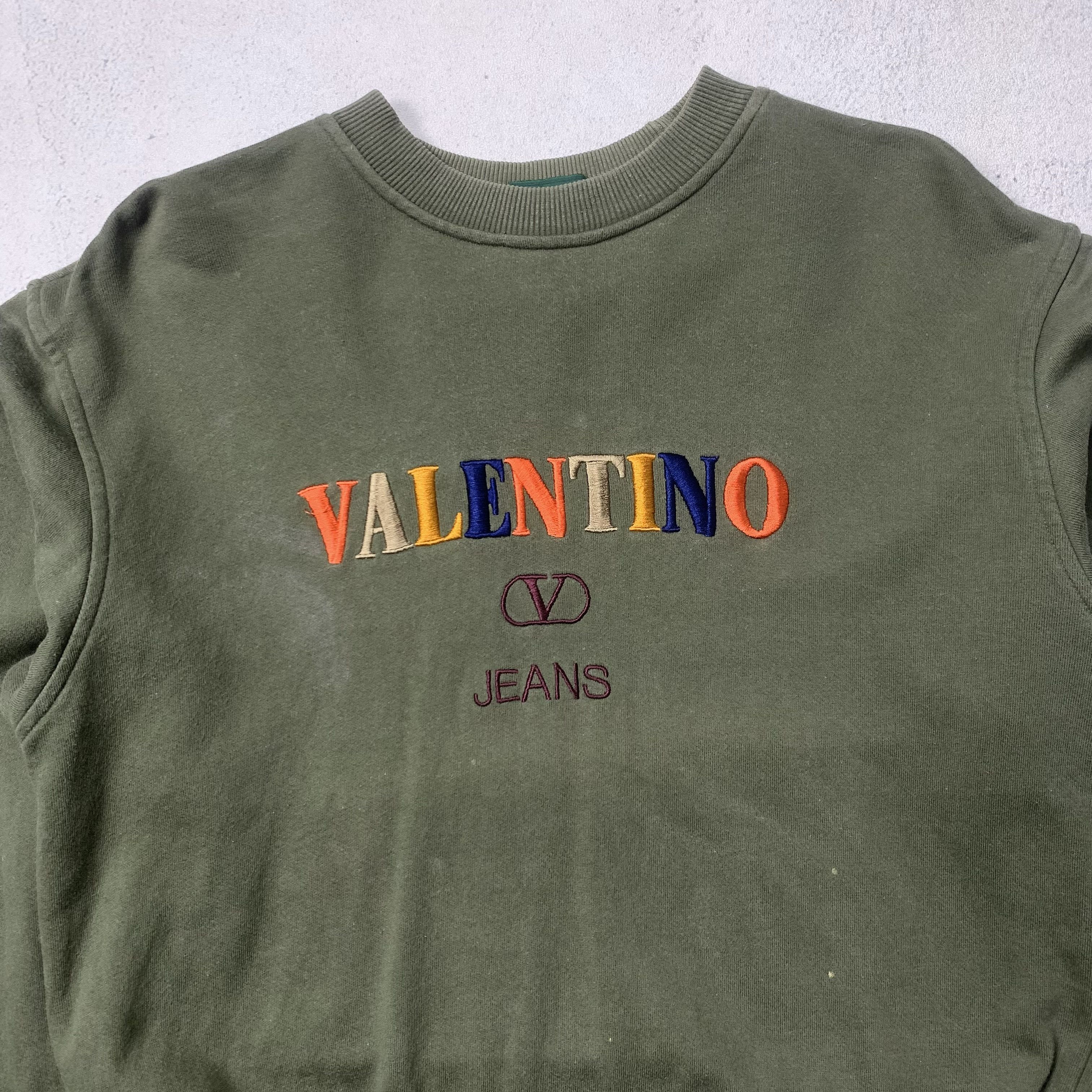 Valentino Vintage 90s Valentino Sweatshirt Crewneck Size US S / EU 44-46 / 1 - 2 Thumbnail