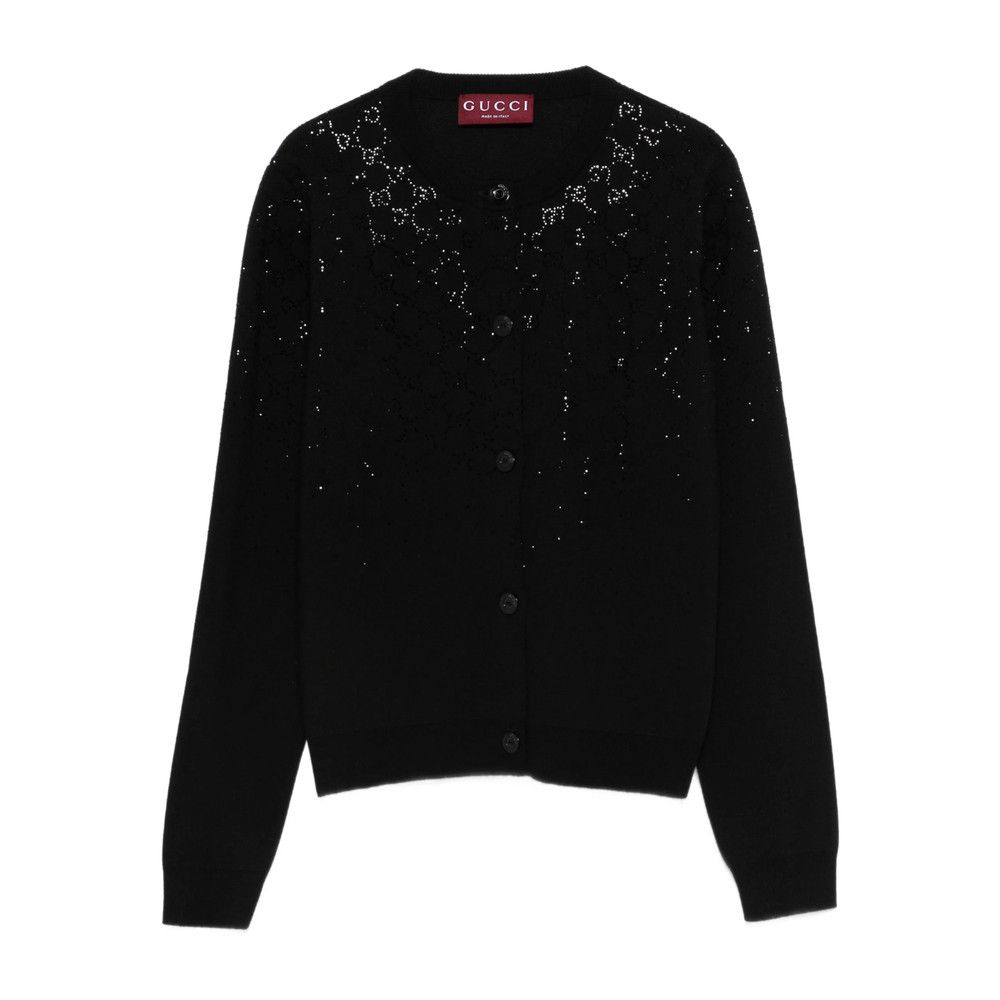 Gucci Gucci BLACK Knitwear - Cardigans Size S / US 4 / IT 40 - 1 Thumbnail