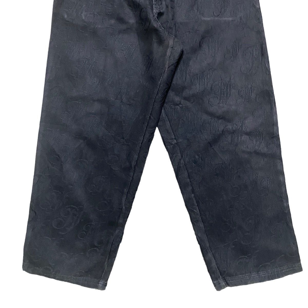 Marc Buchanan Vintage Pelle Pelle Monogram Denim Baggy Pants Size US 44 / EU 60 - 6 Thumbnail