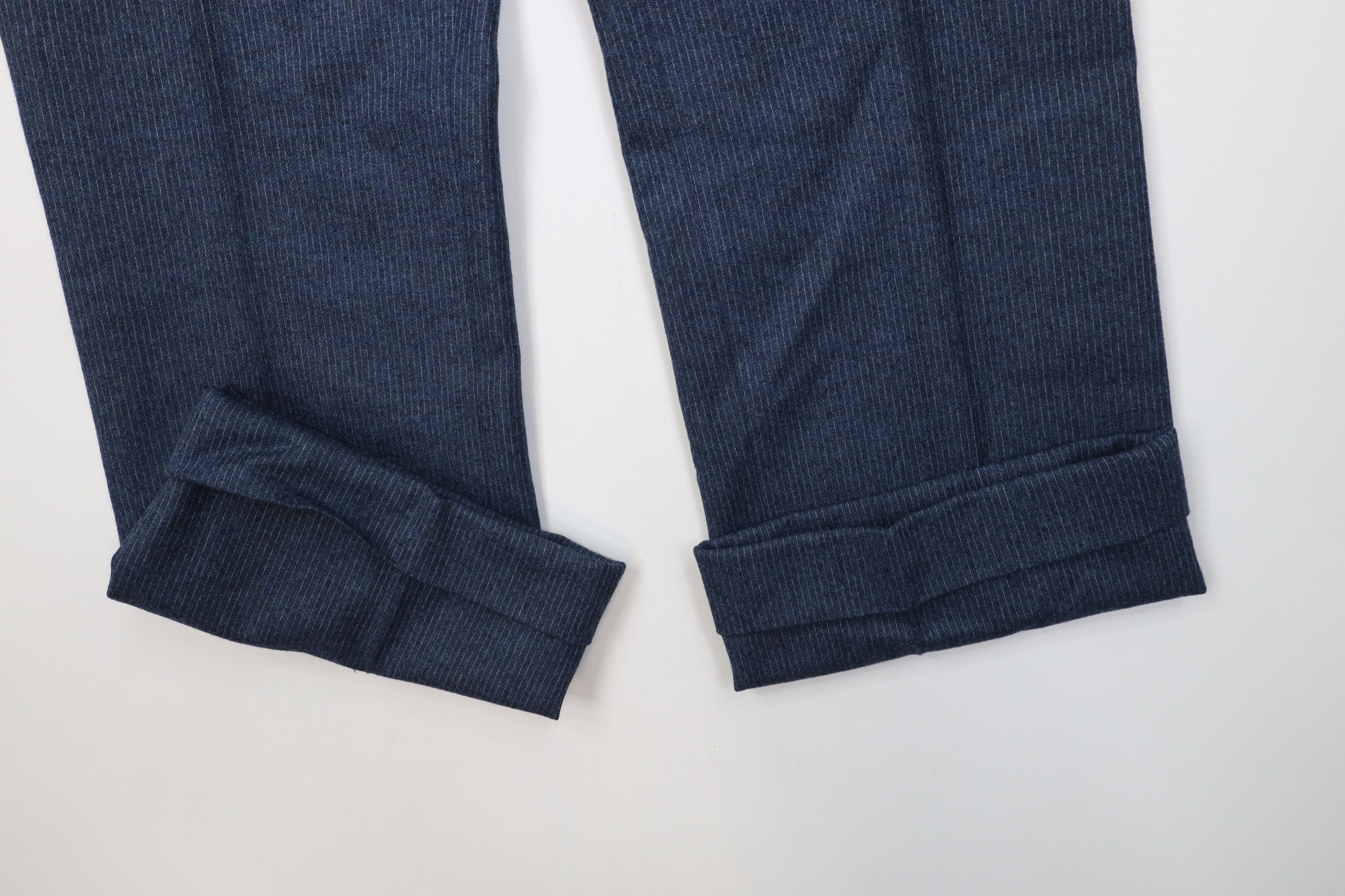 Vintage Vintage 70s Streetwear Wool Flannel Knit Wide Leg Pants USA Size US 32 / EU 48 - 5 Thumbnail