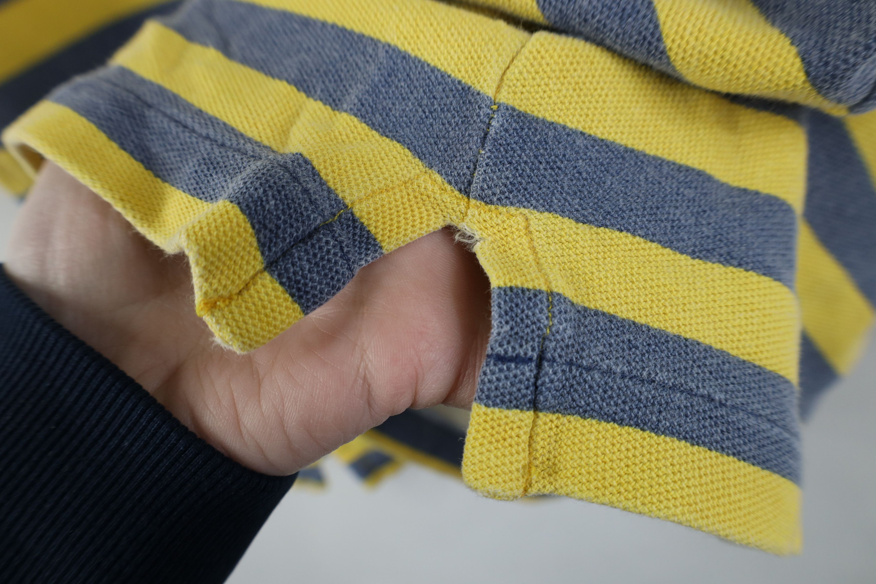 Vintage Vintage 90s Streetwear Weathered Stonewash Striped Golf Polo Size US M / EU 48-50 / 2 - 5 Thumbnail