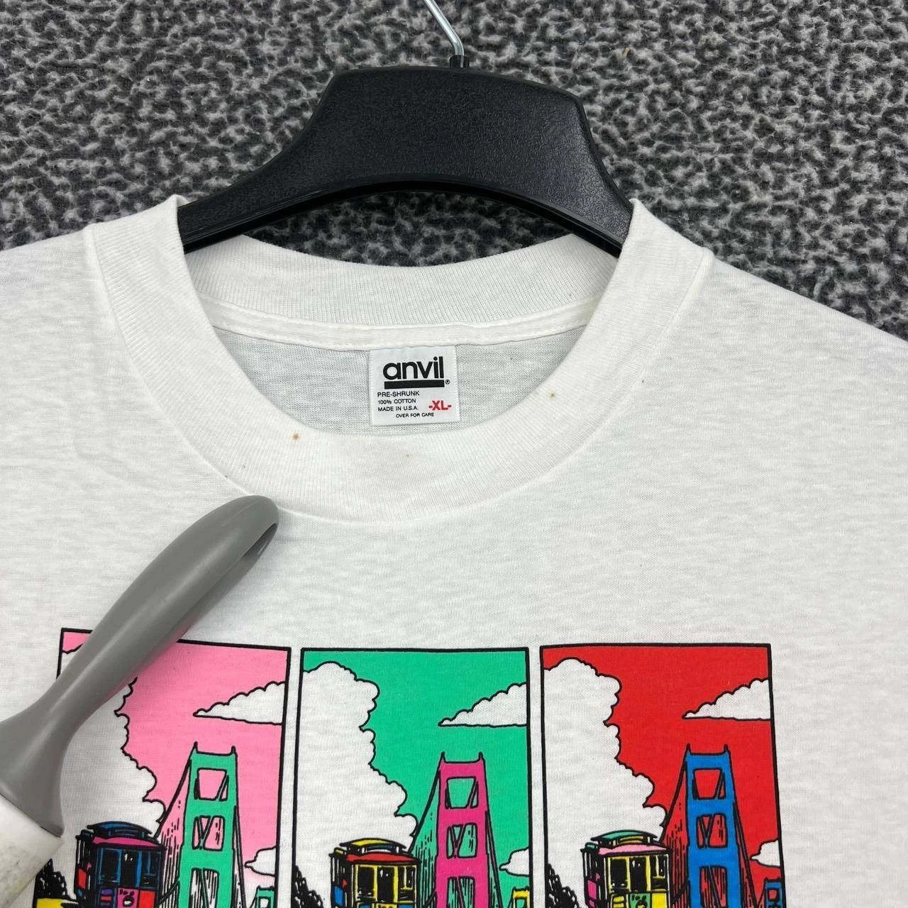 Anvil Vintage San Francisco Shirt Men XL White Anvil Short Sleeve Size US XL / EU 56 / 4 - 7 Thumbnail