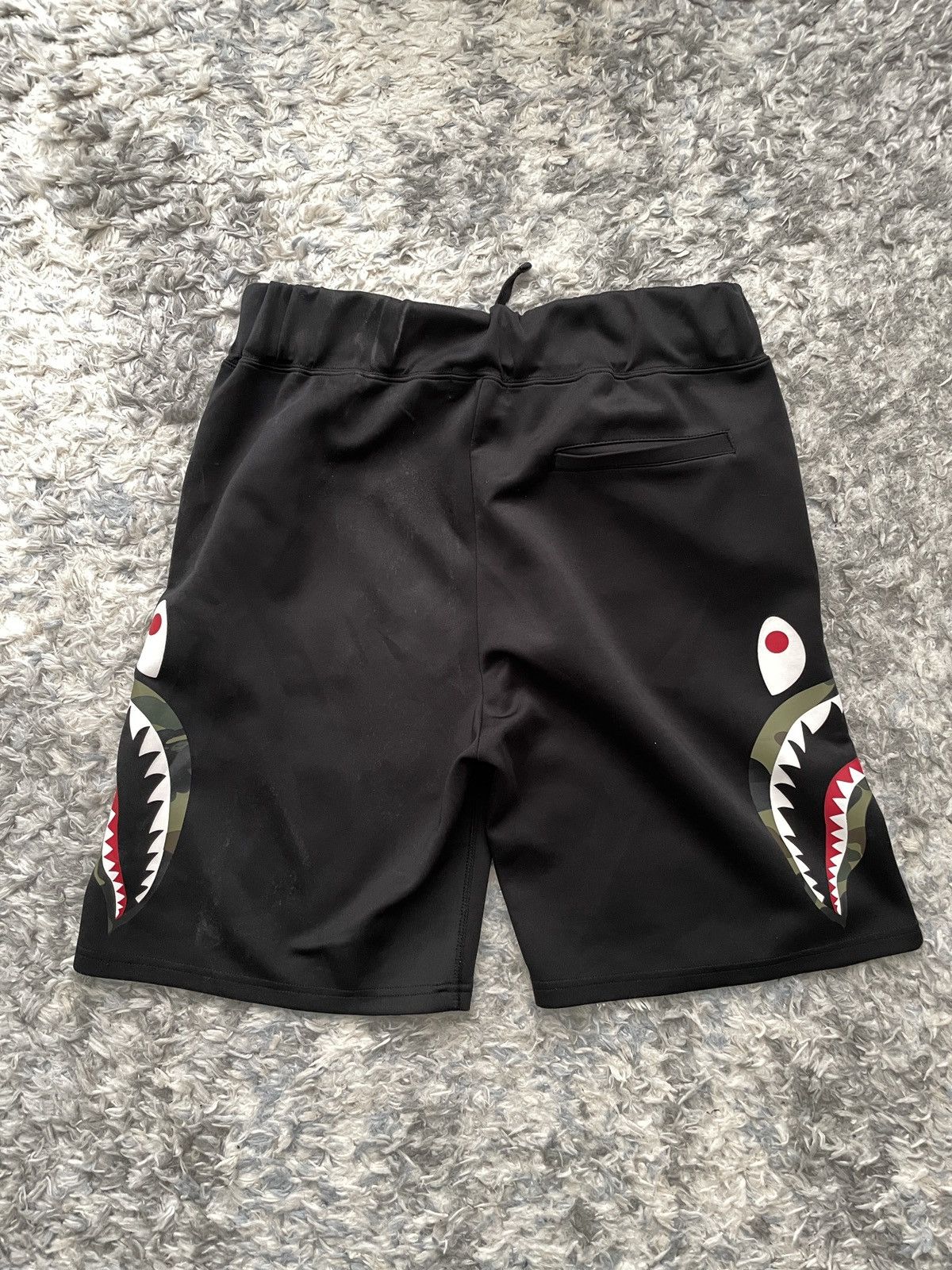 Bape 1st Camo Side Shark Jersey Shorts Size US 34 / EU 50 - 2 Thumbnail
