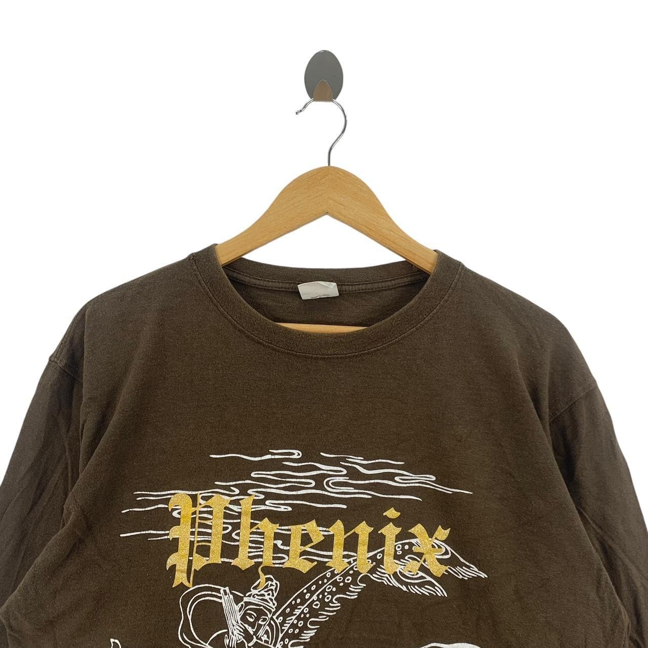 Vintage Vintage JAPAN TRADITIONAL PHENIX Deity Tee Shirt Top Goddess Size L / US 10 / IT 46 - 2 Thumbnail