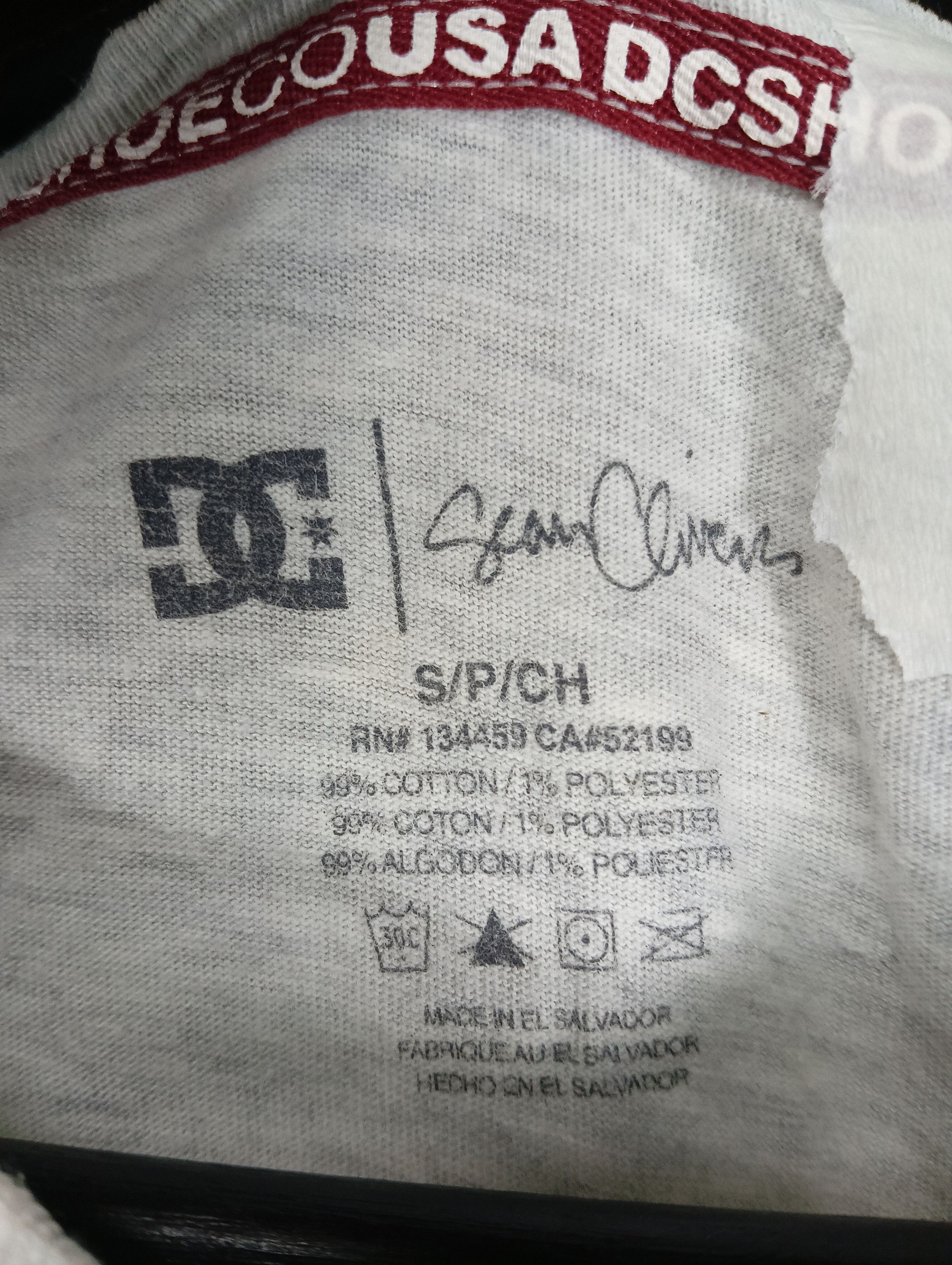 Vintage dc shoes TEE VINTAGE JEAN Size US S / EU 44-46 / 1 - 8 Thumbnail