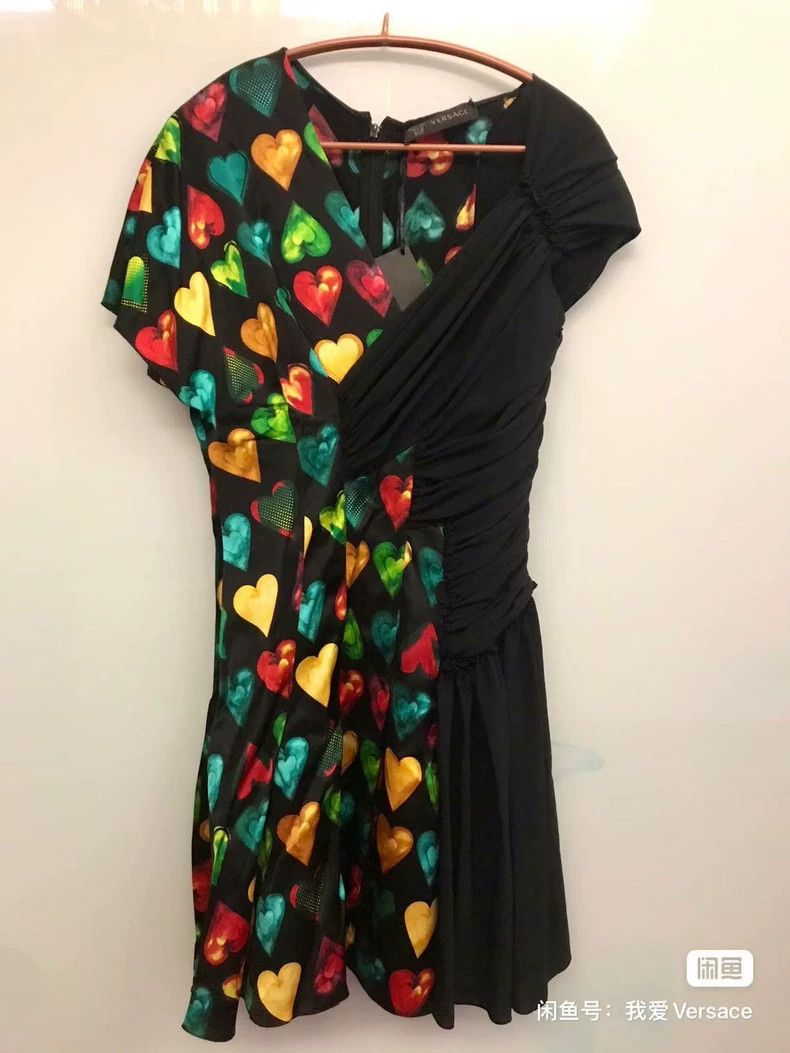 Versace Versace Mulberry silk dress Size XL / US 12-14 / IT 48-50 - 3 Thumbnail