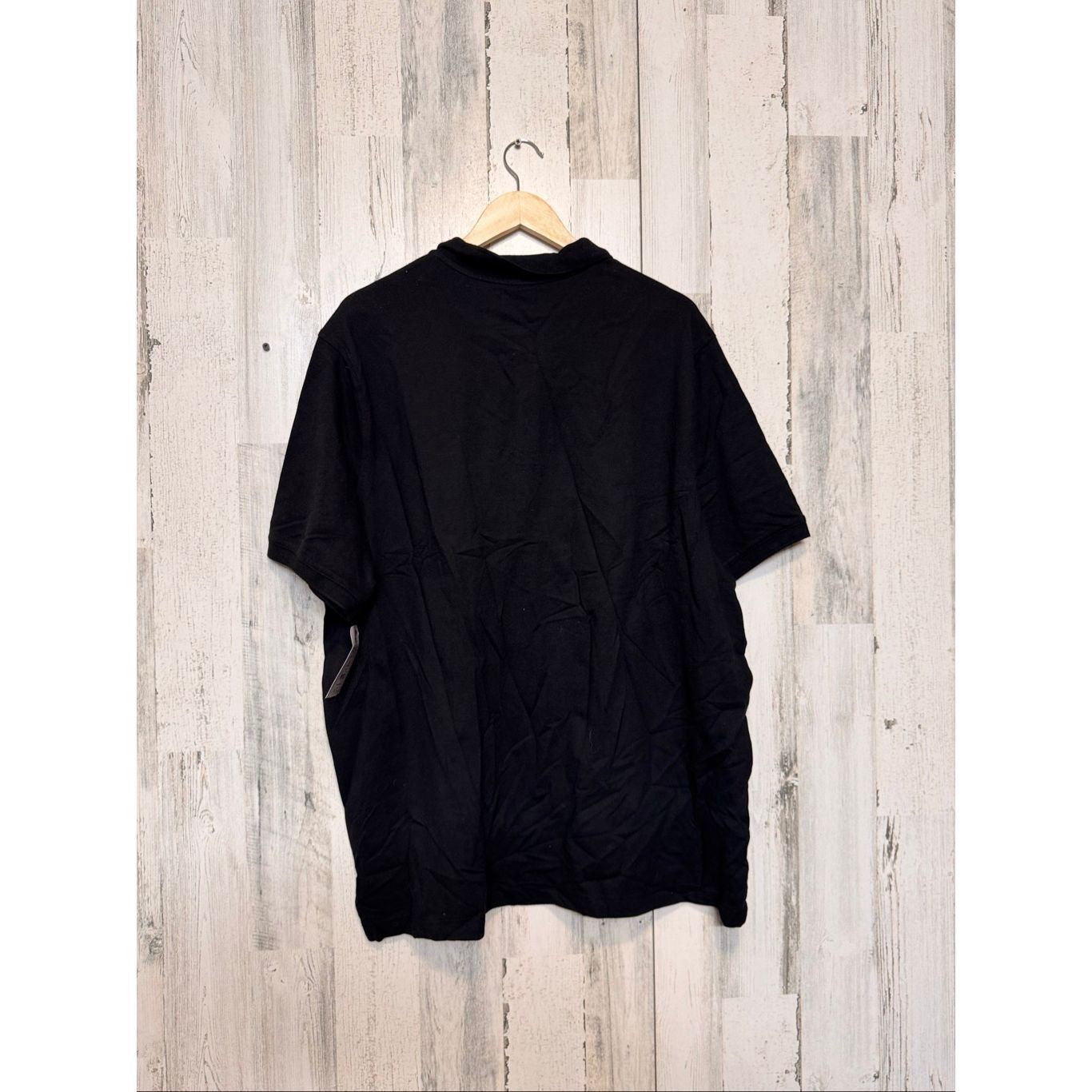 George George Black Short Sleeve Polo Shirt Men’s 2XL Stretch Cotton Blend Casual NWT Size US XXL / EU 58 / 5 - 3 Thumbnail