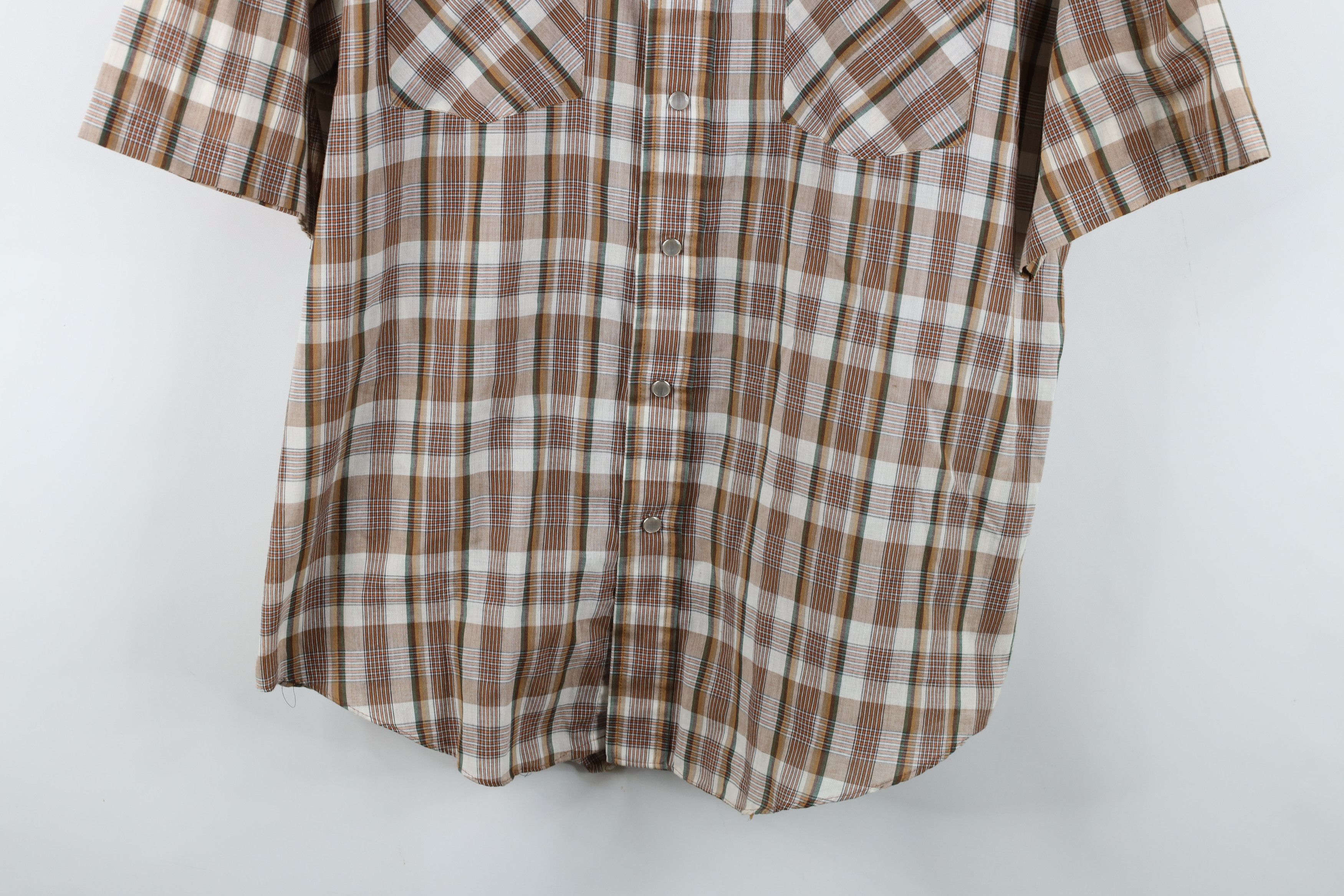 Vintage Vintage 70s Streetwear Western Short Sleeve Button Shirt Size US XL / EU 56 / 4 - 3 Thumbnail