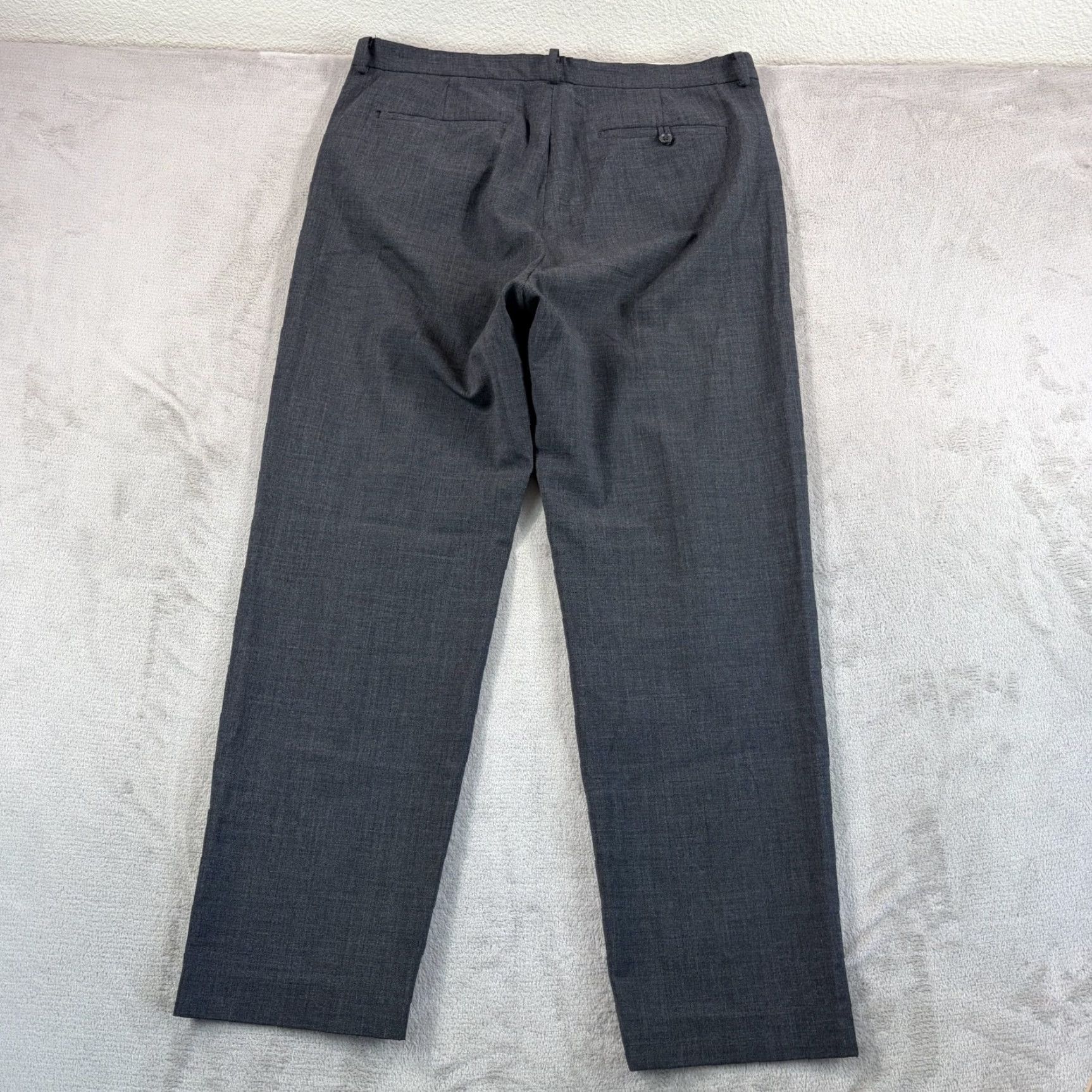 Banana Republic VINTAGE Banana Republic Trouser Pants Gray Wool Blend Men 36x31 Flat Front Dress Pants Size US 36 / EU 52 - 3 Thumbnail