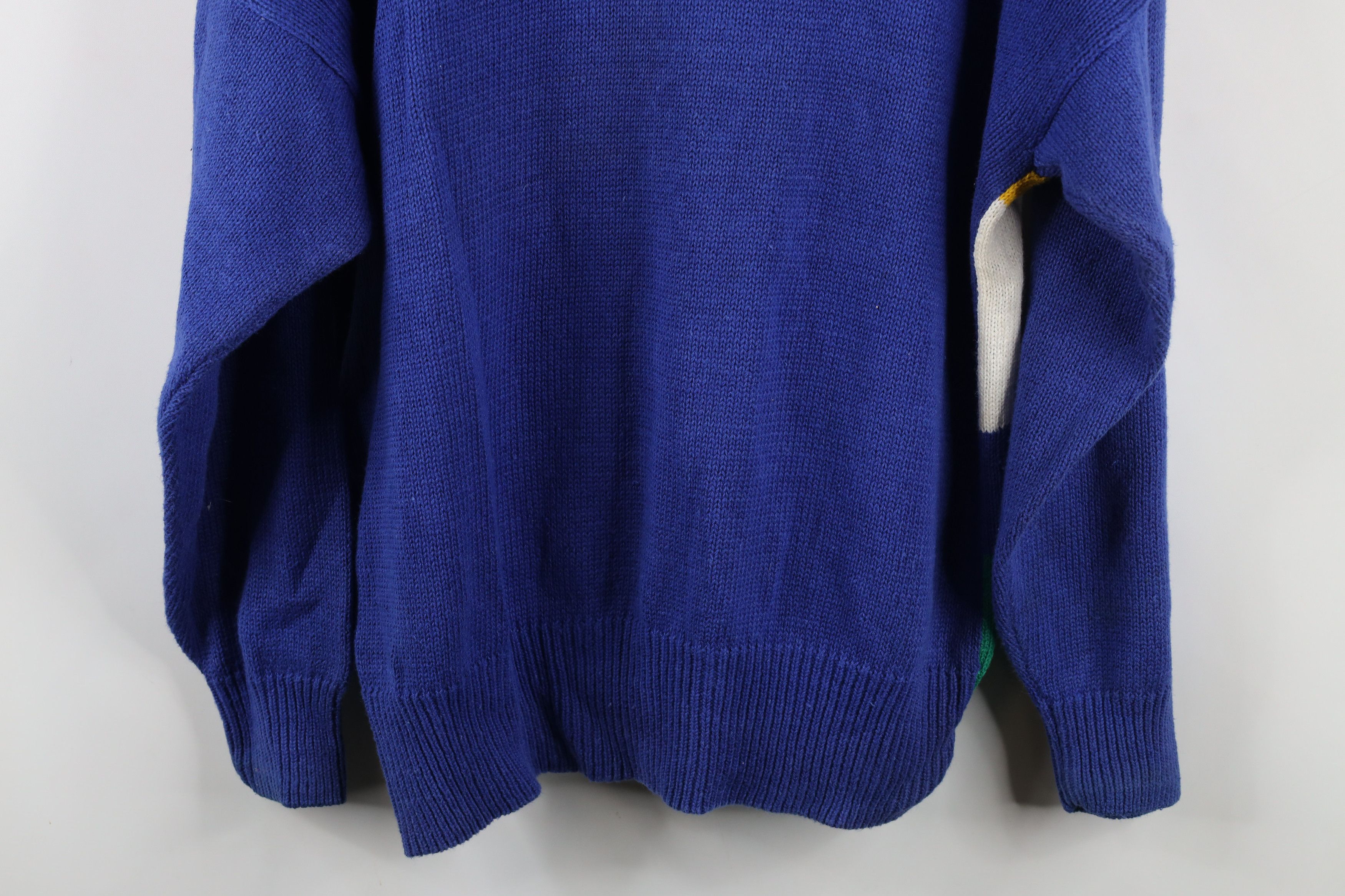 Vintage Vintage 90s Streetwear Golf All Over Print Cardigan Sweater Size L / US 10 / IT 46 - 14 Thumbnail