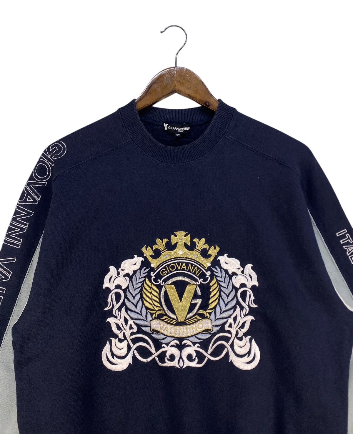 Giovanni Valentino Vintage Giovanni Valentino Sweatshirt Size US M / EU 48-50 / 2 - 2 Thumbnail