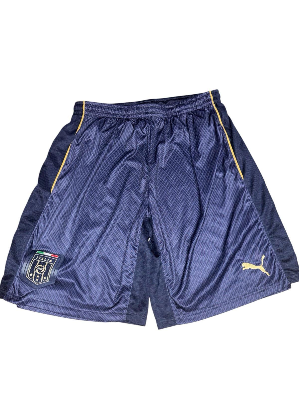 Y2K Very Rare Puma Italia Soccer FC Shorts Away Sz XL