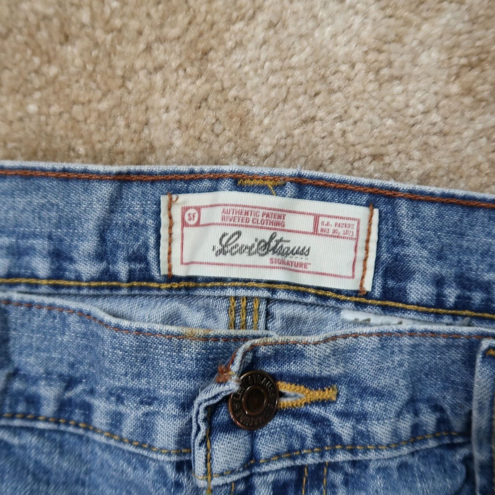 Levi's VINTAGE Levi's Signature Carpenter Jeans Jeans Mens 36x34 Blue Distressed Skater 90s Streetwear Boys? Womens? No. Size US 36 / EU 52 - 5 Thumbnail