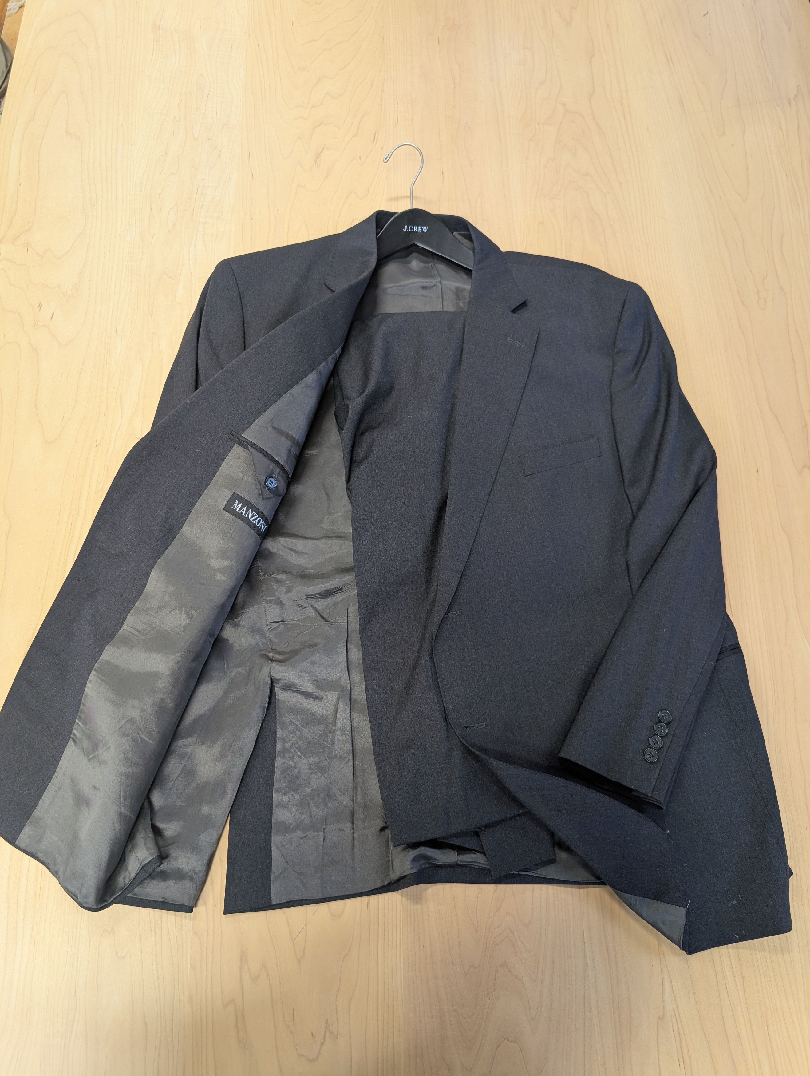 Gianni Manzoni Manzoni Suit - Black Size 50R - 2 Thumbnail