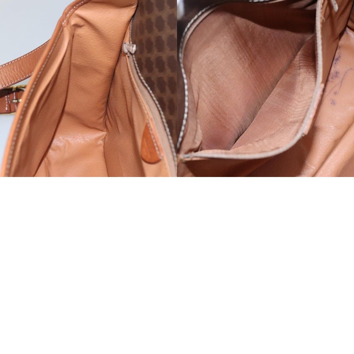 Celine CELINE Macadam Canvas Shoulder Bag Pvc Leather Brown Size ONE SIZE - 12 Thumbnail