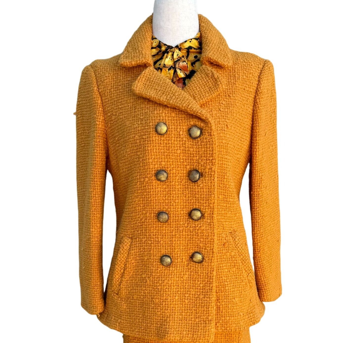 Other Eres Couture Vintage 50s 60s Womens L Boucle Wool Blazer Jac Size L / US 10 / IT 46 - 1 Thumbnail