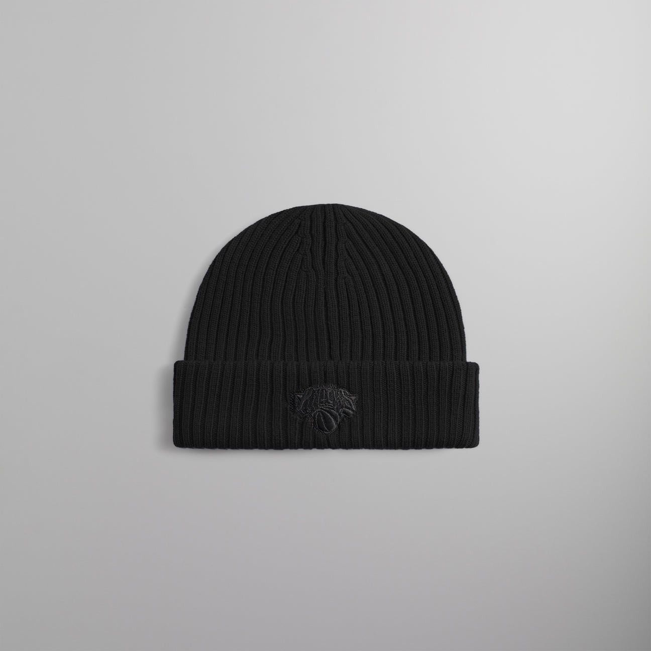 Kith Kith for the New York Knicks Logo Beanie Black Knit Hat Cap Size ONE SIZE - 2 Thumbnail