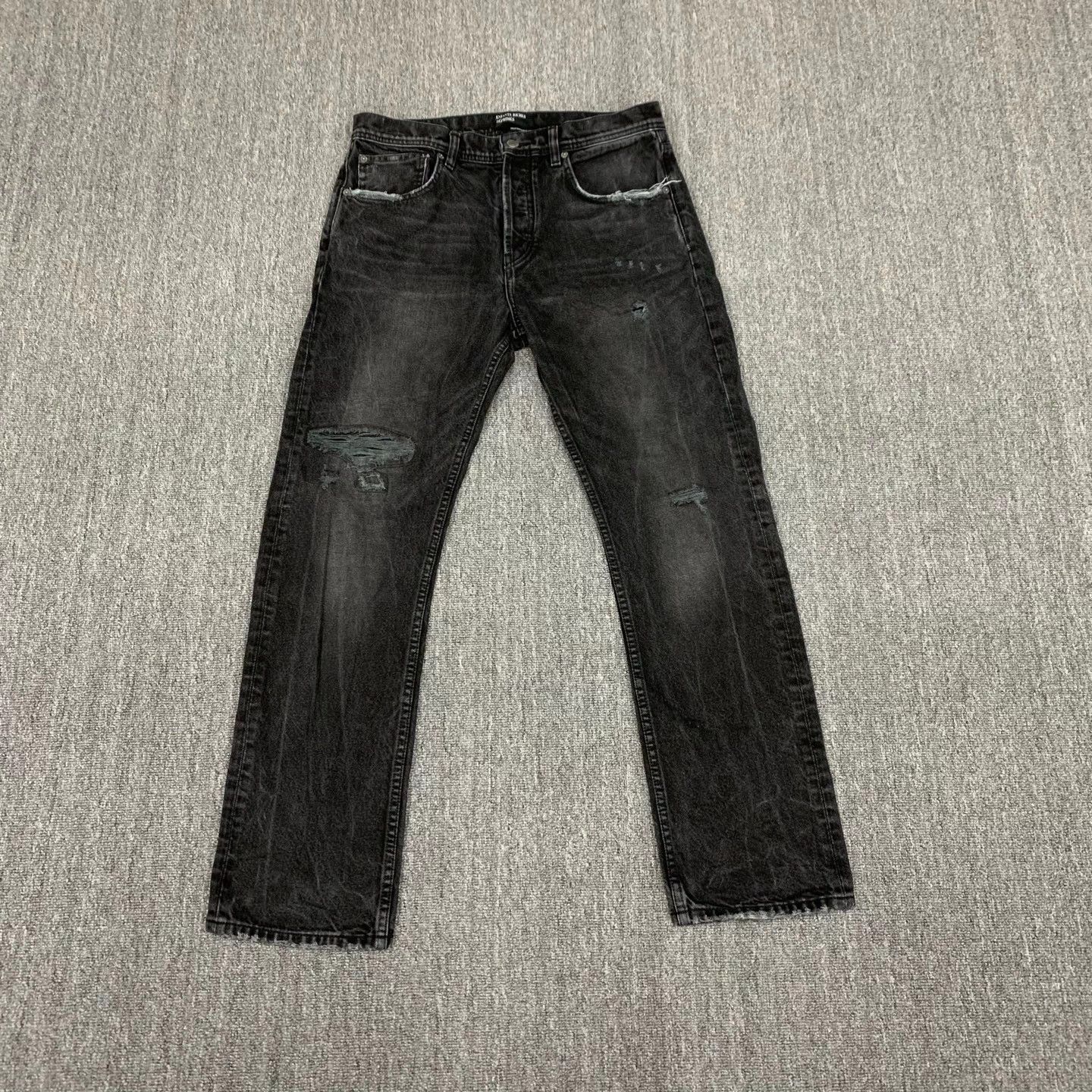 Enfants Riches Deprimes ERD Black Washed Burned Distressed Jeans Size US 31 - 1 Thumbnail