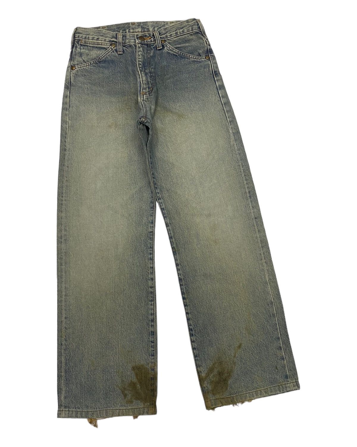 Kapital SELVEDGE DENIM BAGGY WRANGLER 80s FADED DISTRESSED DENIM Size US 27 - 7 Thumbnail