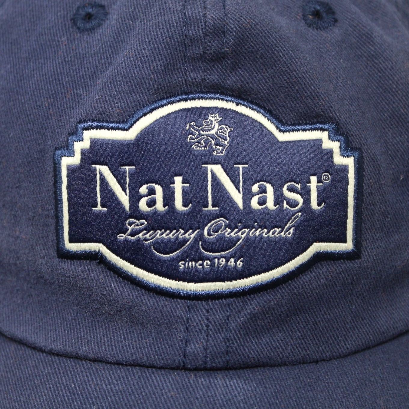 Nat Nast Nat Nast Hat Blue Adjustable 100% Cotton Shell Baseball Cap Mens Adjustable Blue Cotton Twill Baseball Cap Size ONE SIZE - 3 Thumbnail
