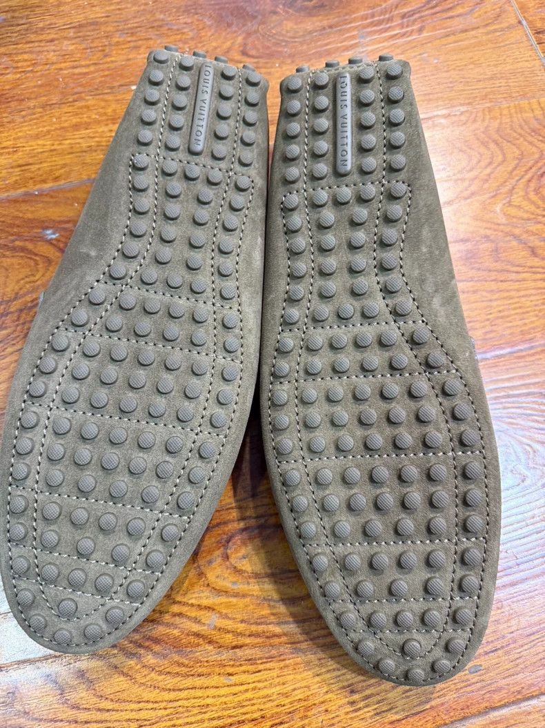 Louis Vuitton Louis Vuitton Olive Suede Slip -2505 Size US 9 / EU 42 - 6 Thumbnail