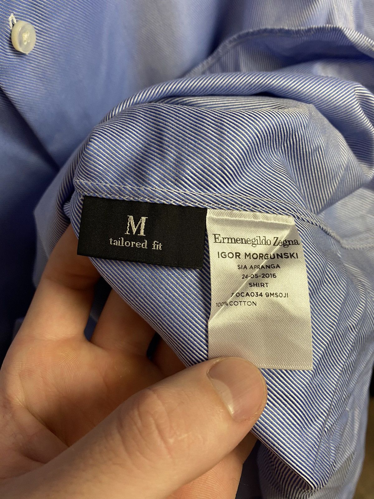 Designer Ermenegildo Zegna luxury designer shirt Size US M / EU 48-50 / 2 - 5 Thumbnail