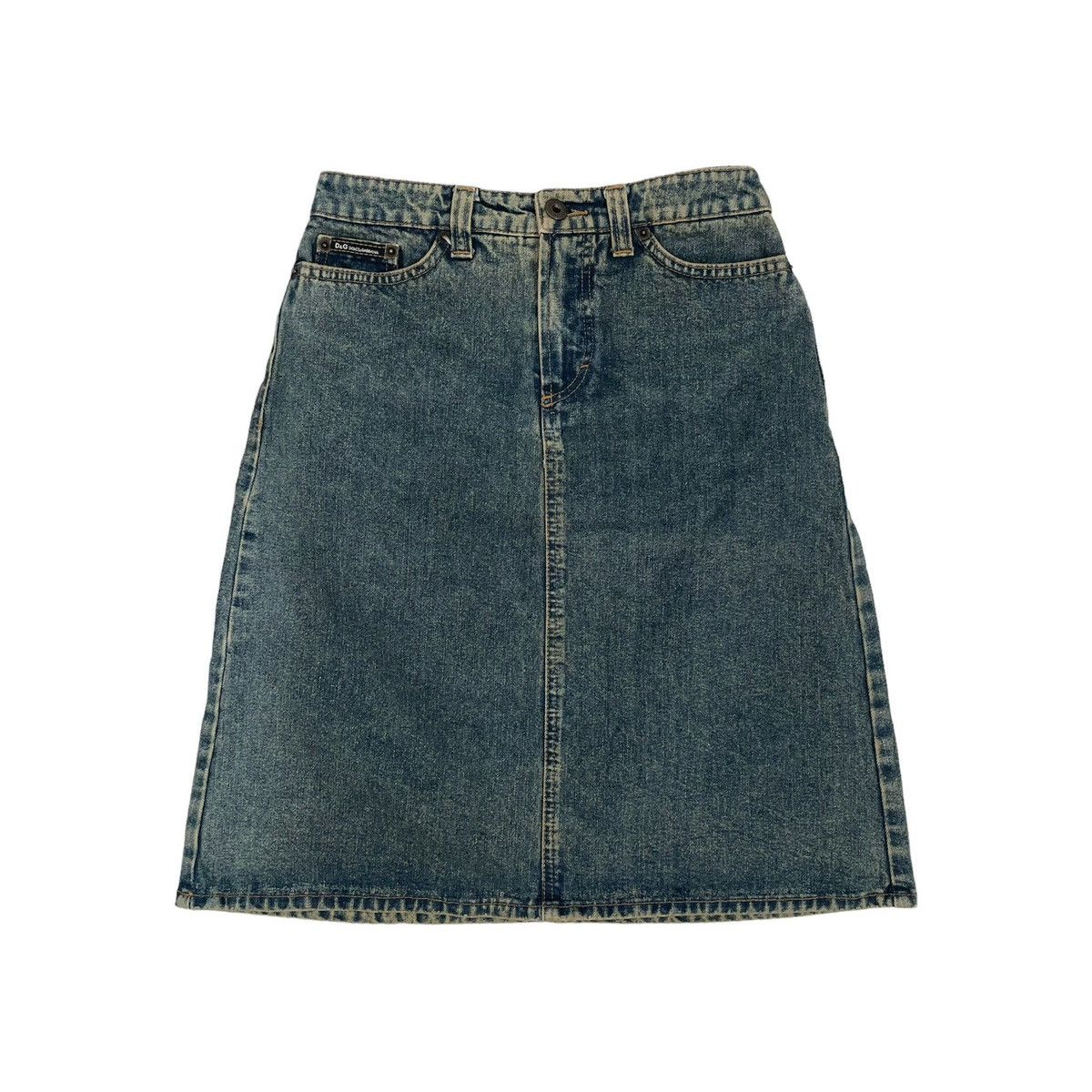 Dolce & Gabbana Dolce & Gabbana Midi Denim Skirt Size 34" / US 12 / IT 48 - 2 Thumbnail