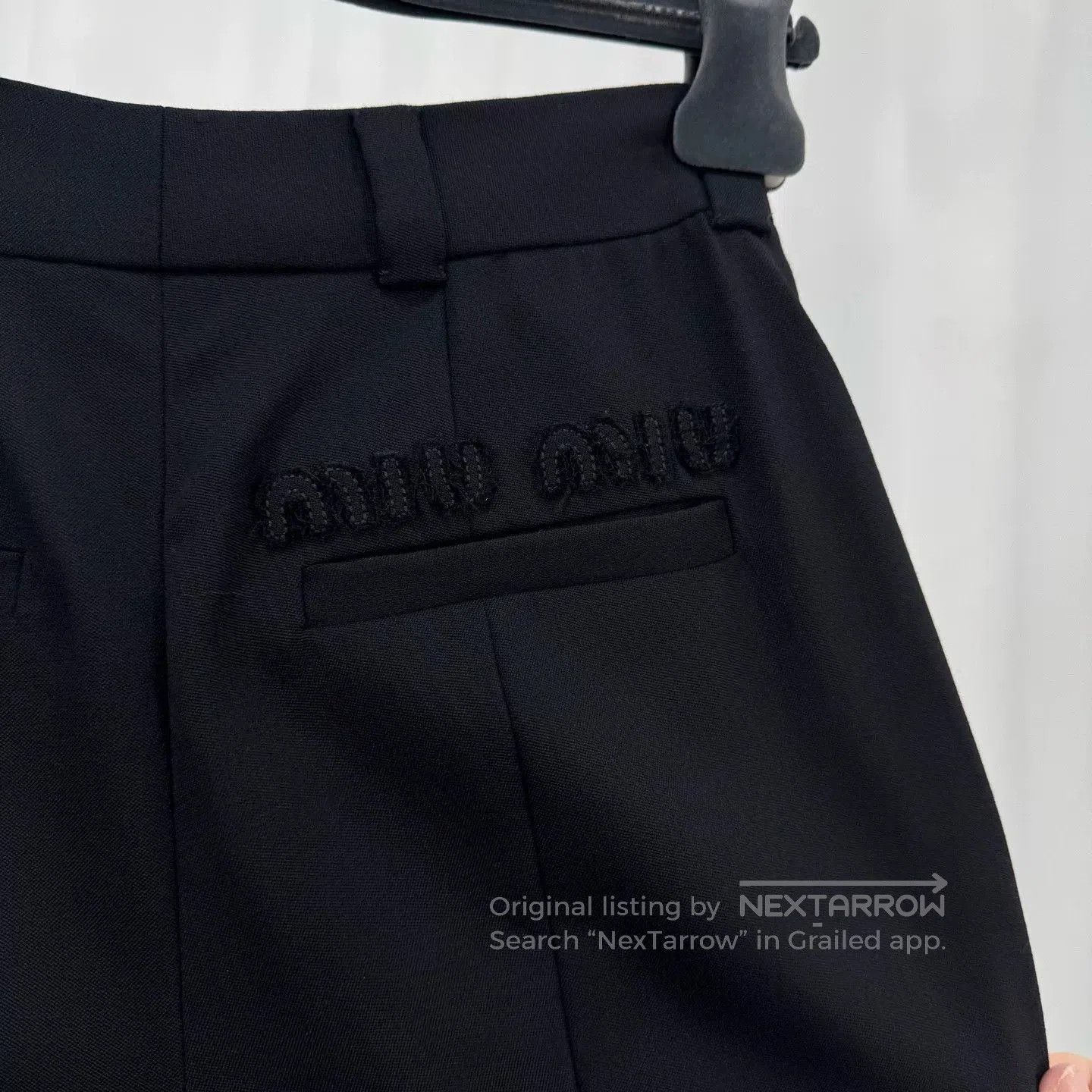 Miu Miu Miu Miu New Embroidered Wool Casual Pants. Size 37" - 5 Thumbnail