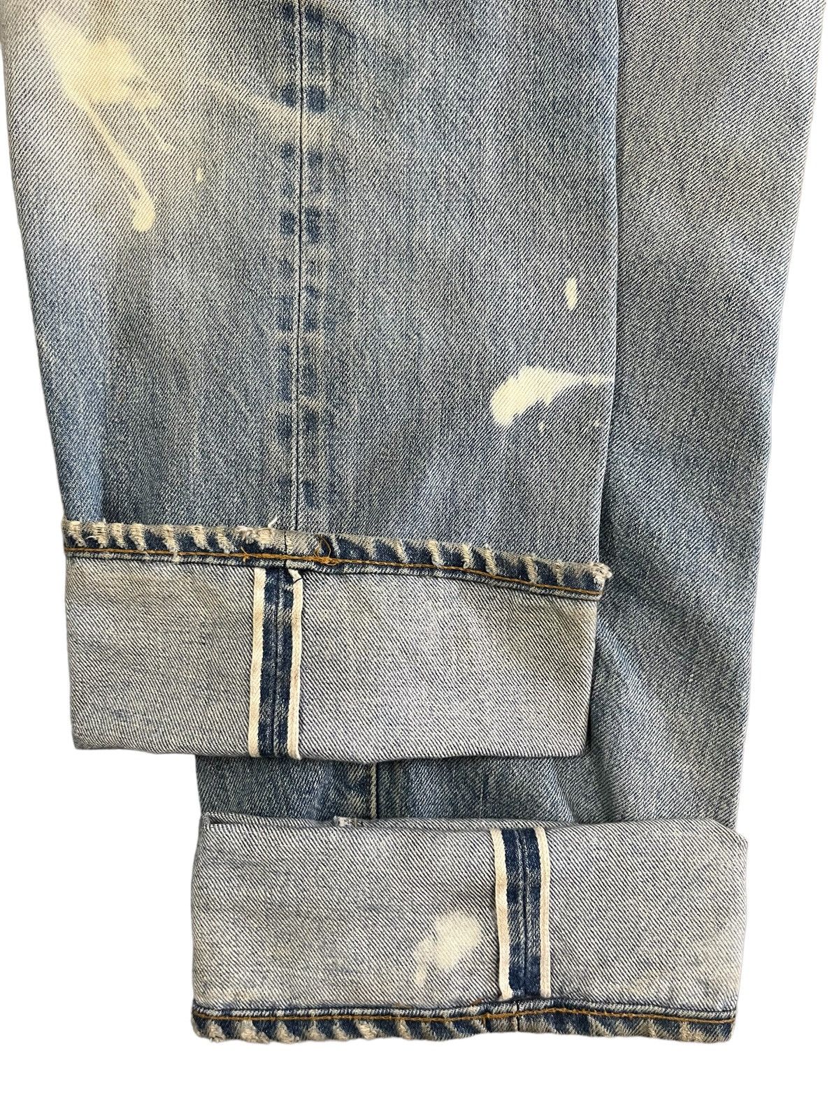 Levi's Vintage 70s Levis 501 Selvedge Button Stamp #2 Destroy Jeans Size US 34 / EU 50 - 8 Thumbnail
