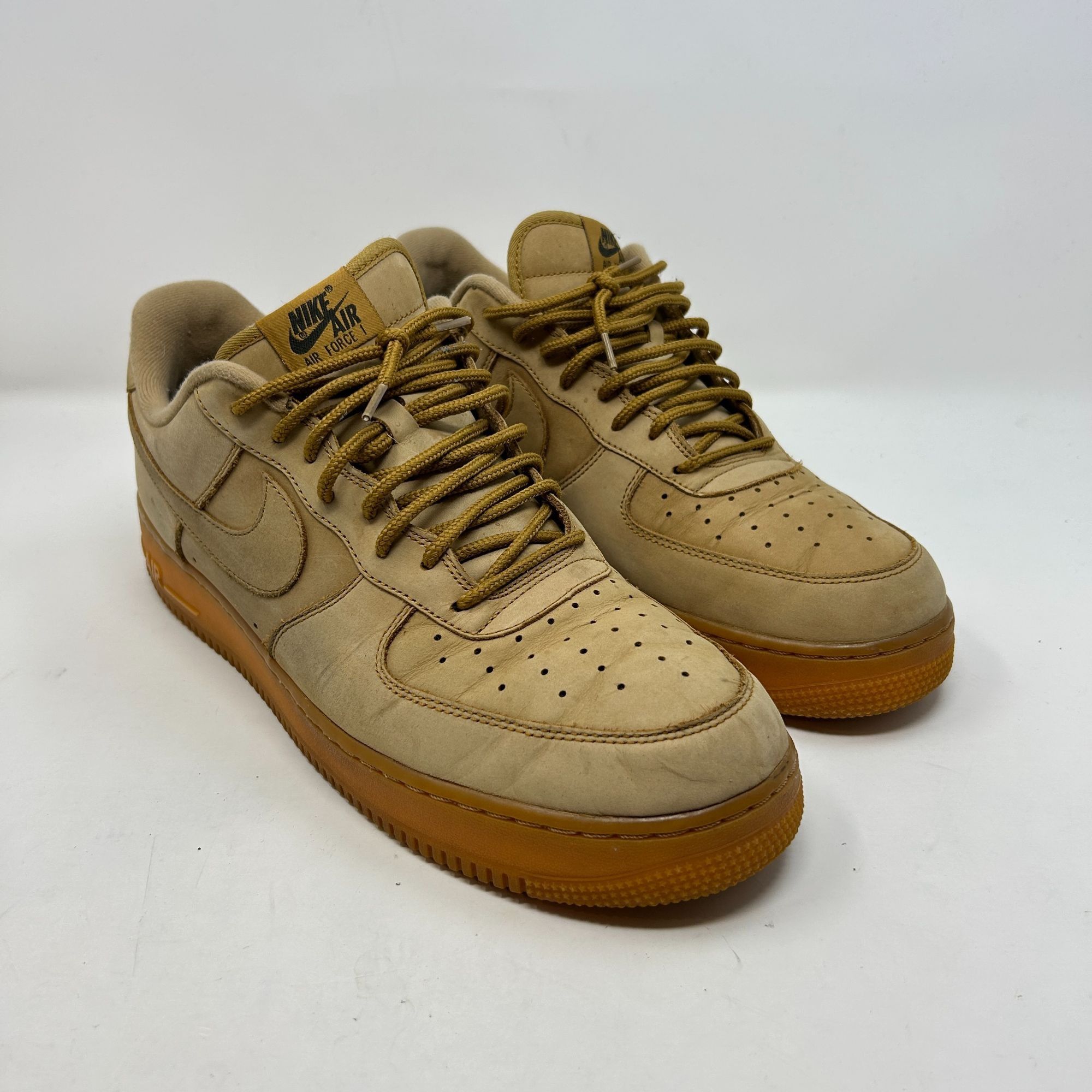 Nike Nike Air Force 1 Low Flax Wheat Gum Nubuck Sneakers AA4061-2 Size US 13 / EU 46 - 4 Thumbnail