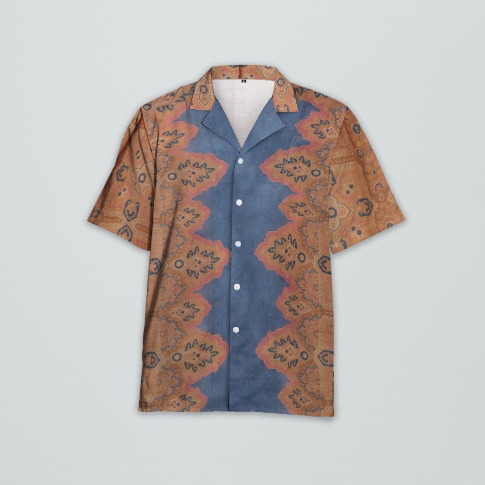 Designer Bowling Shirt with Voyage Imaginaire Print Size US L / EU 52-54 / 3 - 3 Thumbnail